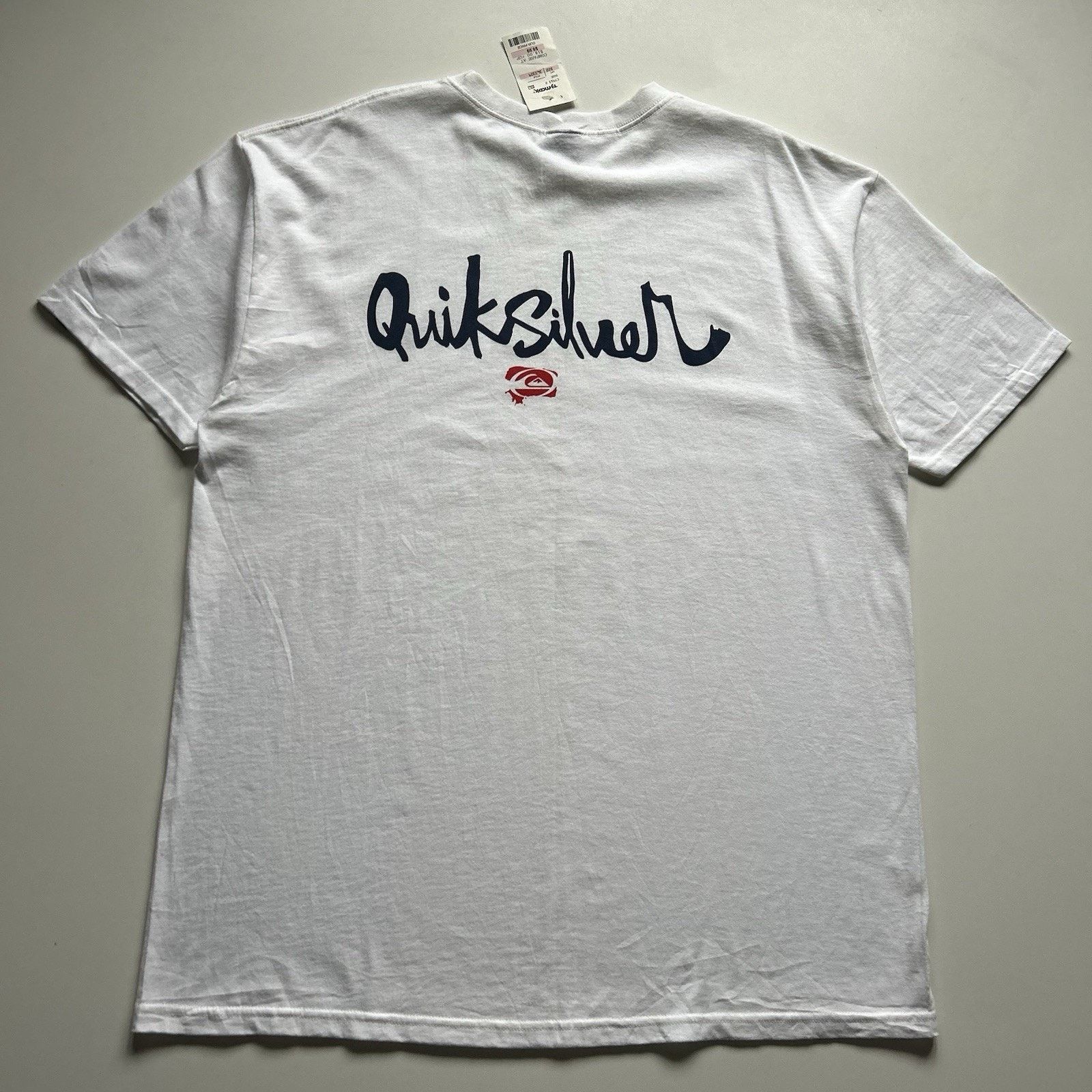 Quiksilver × Vintage Vintage Quiksilver T-Shirt XL White Surf Skate Logo NWT Rare Size US XL / EU 56 / 4 - 1 Thumbnail