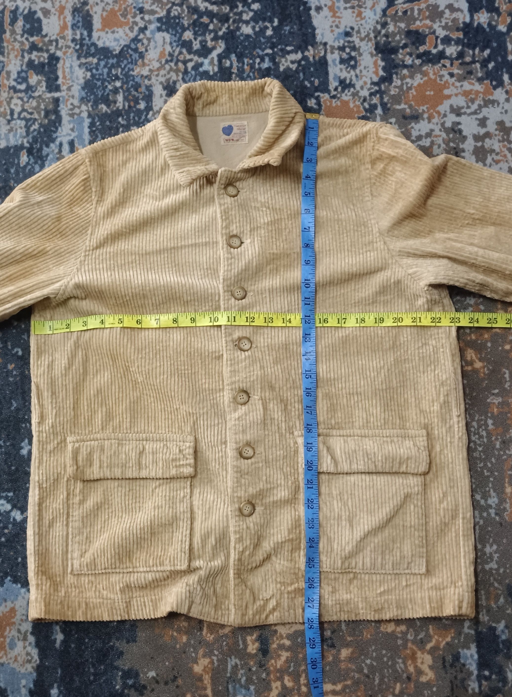 Japanese Brand Vintage🔥 Natural Shine WOW Coduroy Button Up Size US XL / EU 56 / 4 - 14 Thumbnail