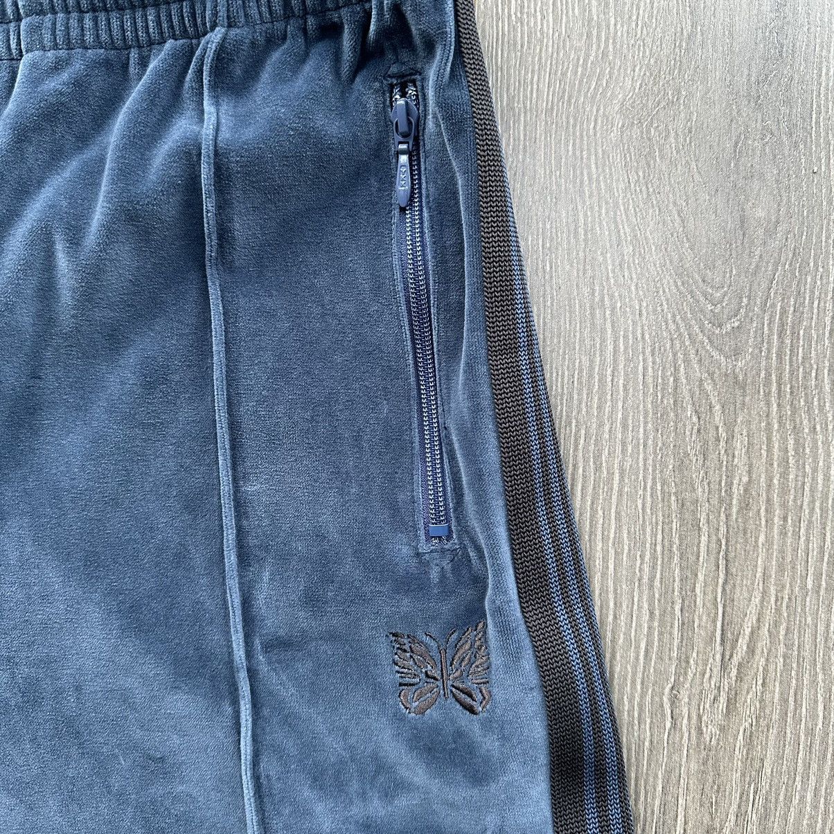 Needles velour straight leg track pants