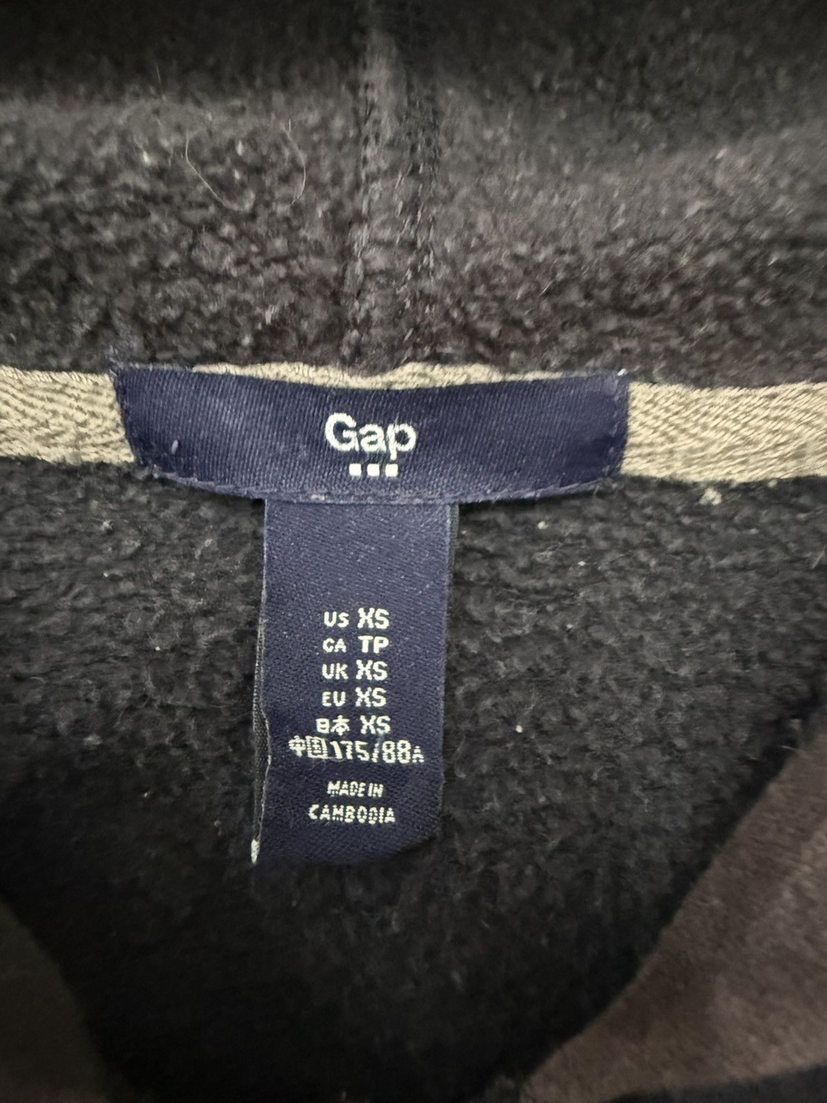 Gap 🔥 Distressed GAP Streetwear Hoodie Sunfaded Blue - XS Size US XS / EU 42 / 0 - 9 Thumbnail