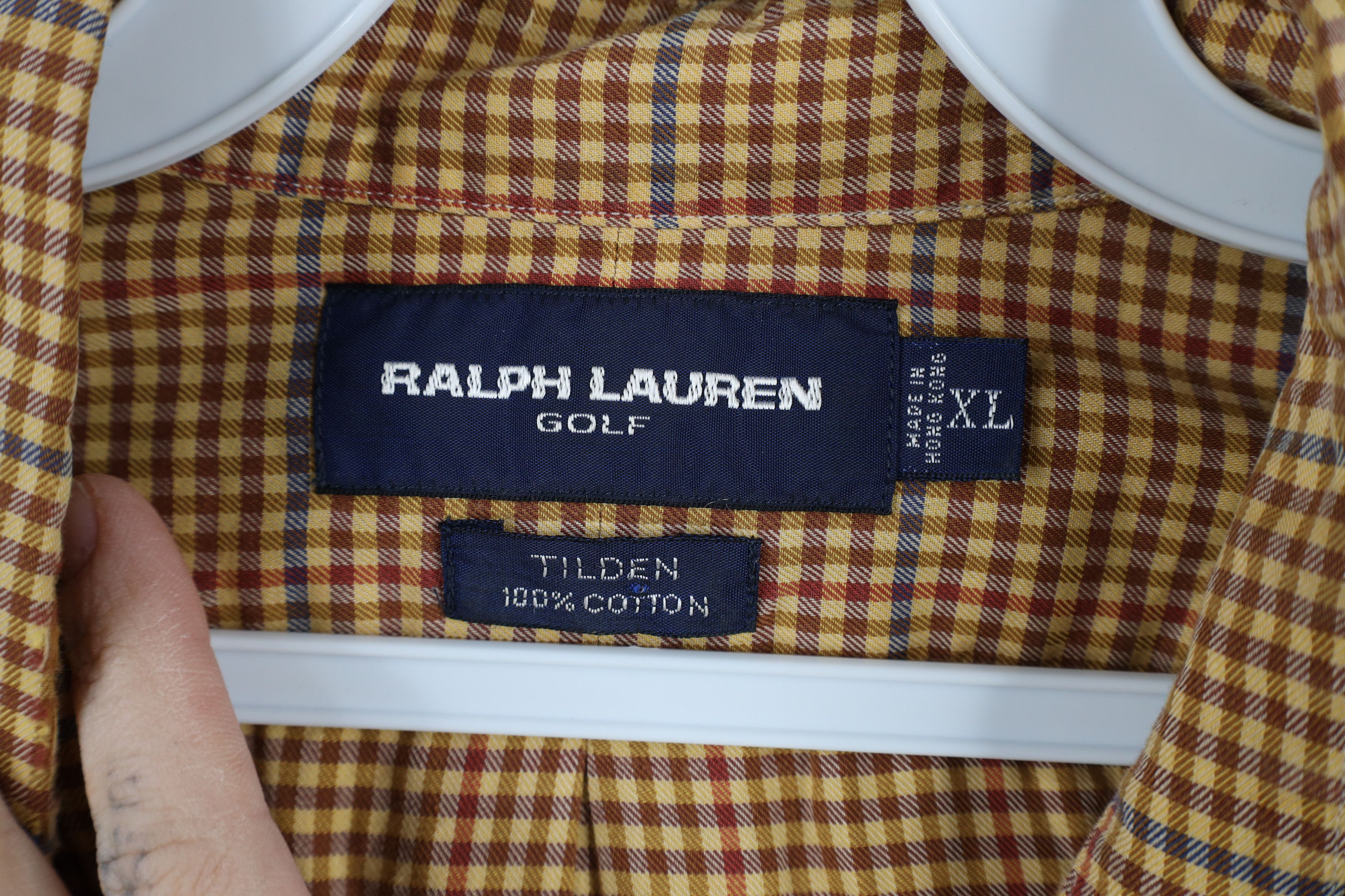 Polo Ralph Lauren Vintage Polo Golf Ralph Lauren Button Down Shirt Plaid Size US XL / EU 56 / 4 - 6 Thumbnail