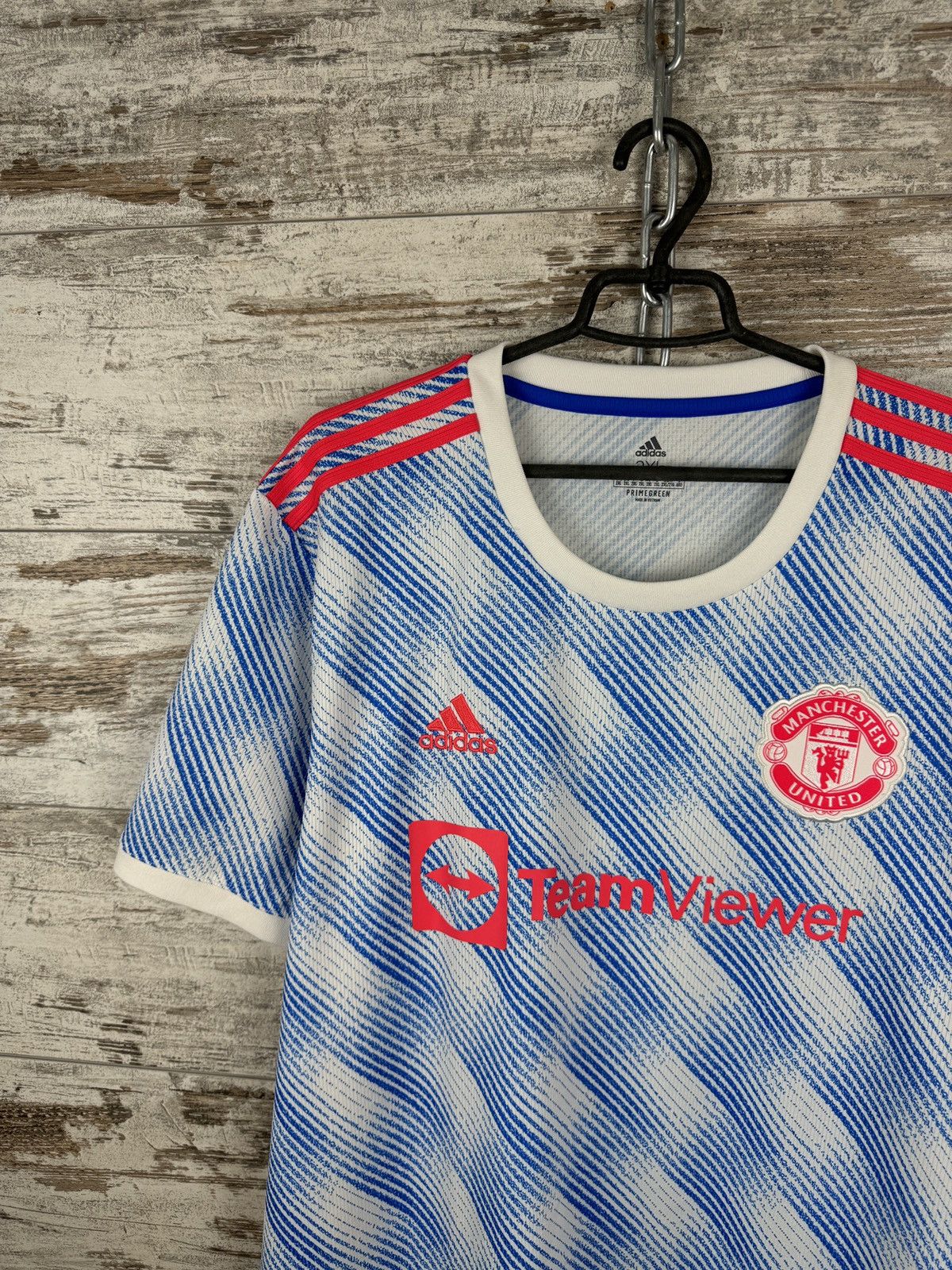 Adidas Mens Vintage Adidas Manchester United T-shirt soccer jersey Size US XXL / EU 58 / 5 - 3 Thumbnail