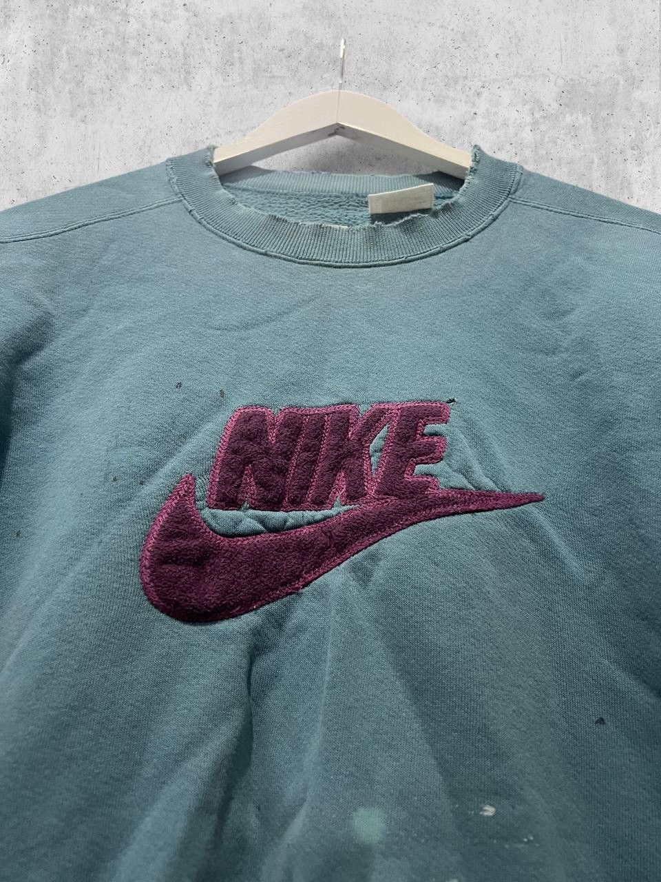 Nike Nike 80s Vintage Distressed sweatshirt painted y2k logo Size US M / EU 48-50 / 2 - 3 Thumbnail
