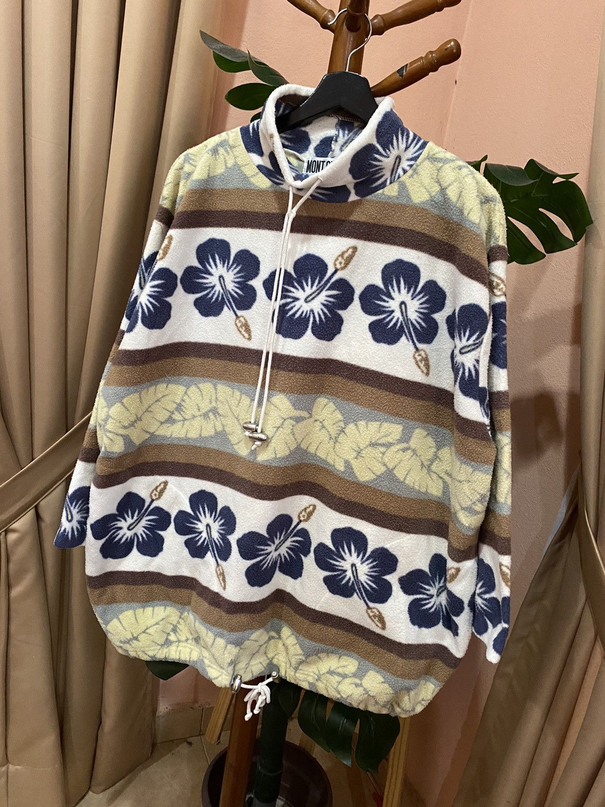 Other Retro Floral Fleece Pullover by Mont Gruly Size US L / EU 52-54 / 3 - 2 Thumbnail