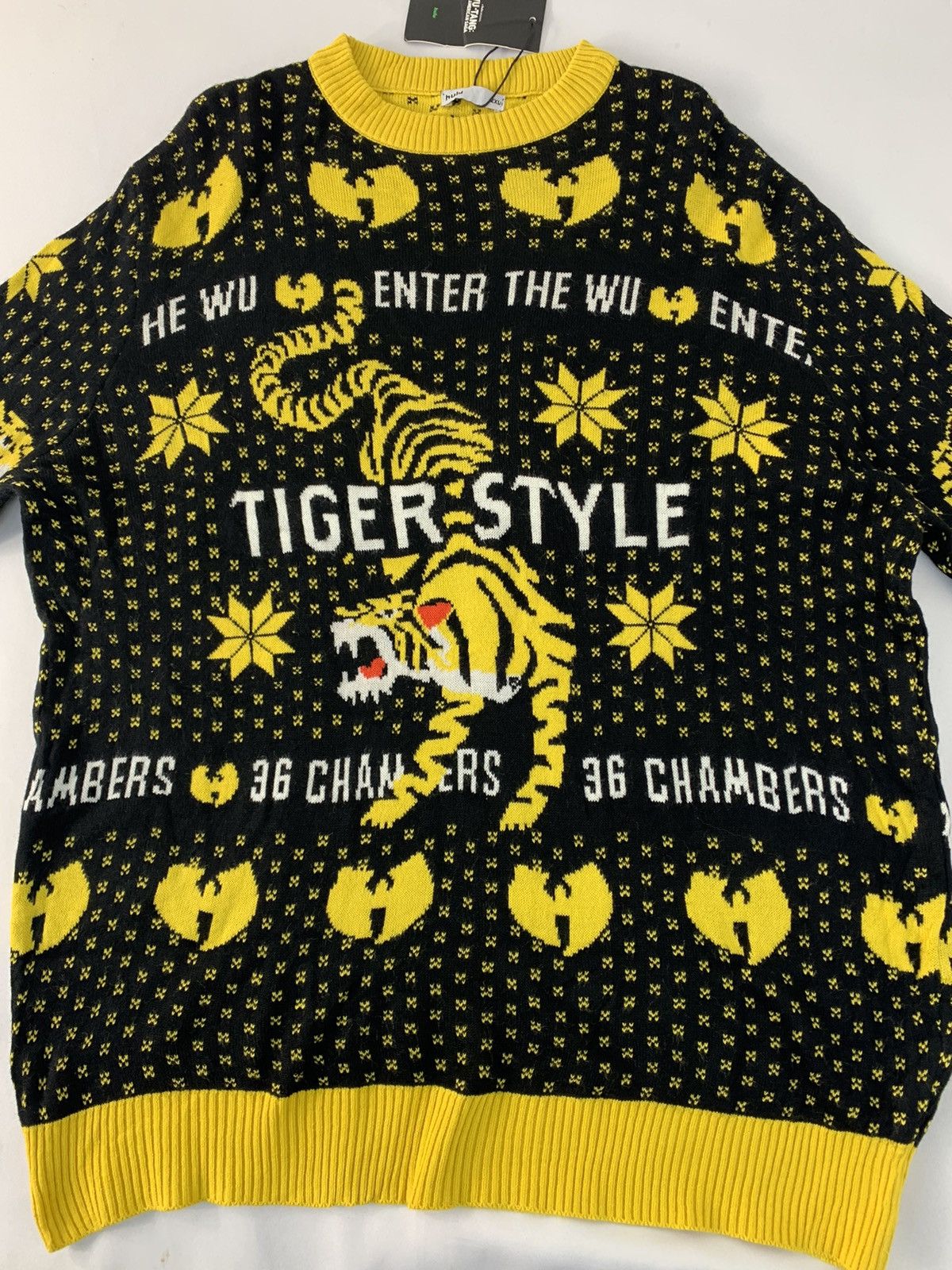 Hypebeast Hype Wu Tang 36 Chamber Tiger Knit Crewneck Hulu Sweater Size US XXL / EU 58 / 5 - 3 Thumbnail