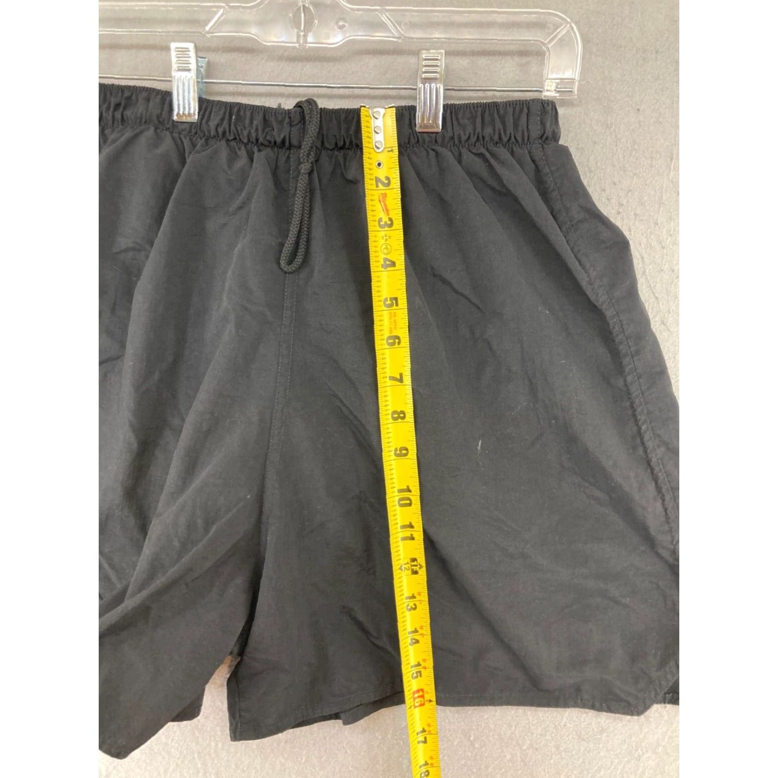 Vintage US Army Military Shorts L Mens Large Black Nylon Athletic Lined Relaxed - Army Modern Style, 4 Inseam, Drawstring, Solid Pattern Size US 33 - 5 Thumbnail