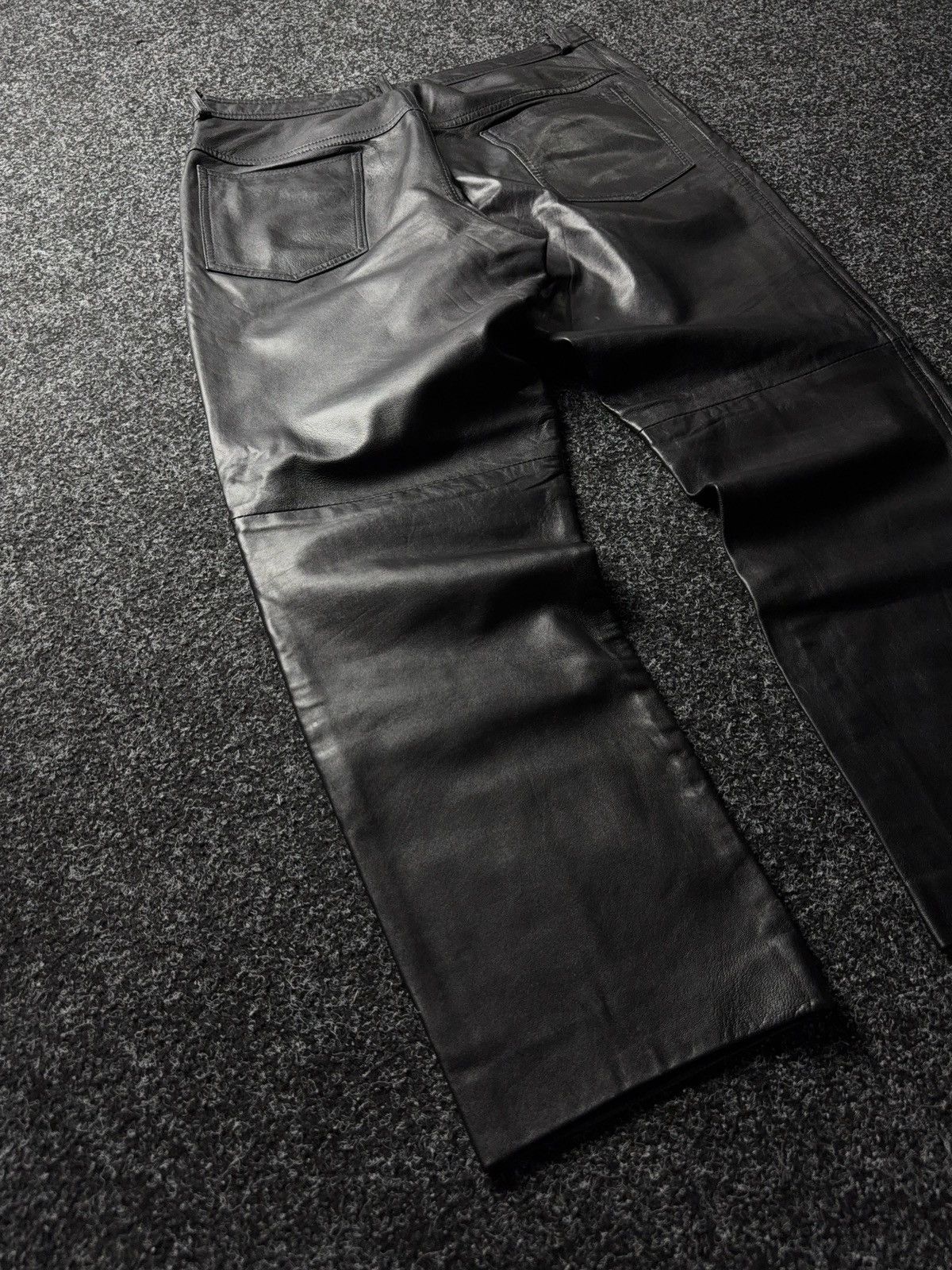 Leather Y2K Vintage Leather Pants Opium Style Alt Biker USA Rare Size US 34 / EU 50 - 13 Thumbnail