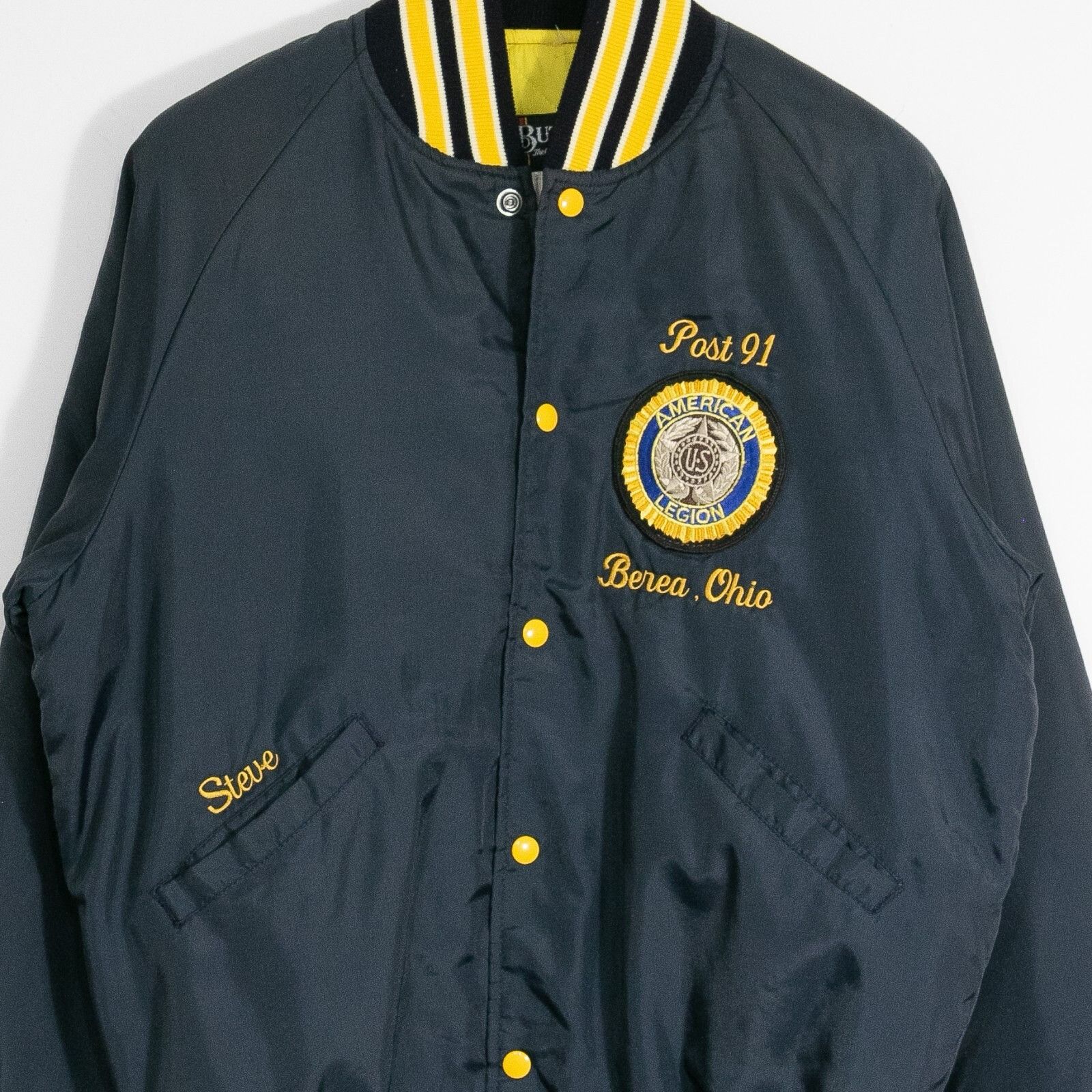 Vintage Vintage US American Legion Bomber Jacket Medium - Post 91 Size US M / EU 48-50 / 2 - 2 Thumbnail