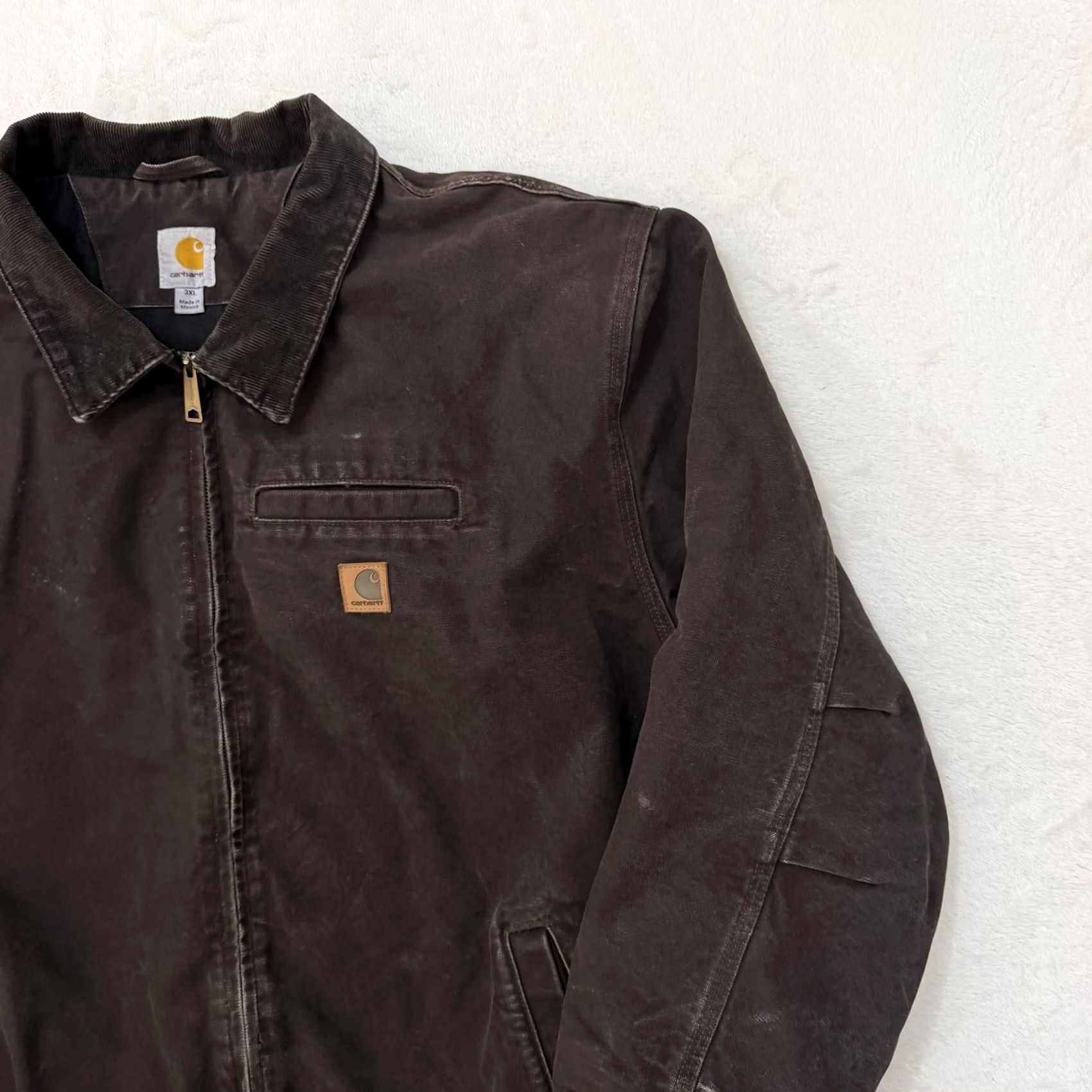 Carhartt VINTAGE Carhartt Bankston Jacket Mens 3XL Brown Quilted Detroit Bomber Jacket Zip Pockets Size US XXL / EU 58 / 5 - 3 Thumbnail