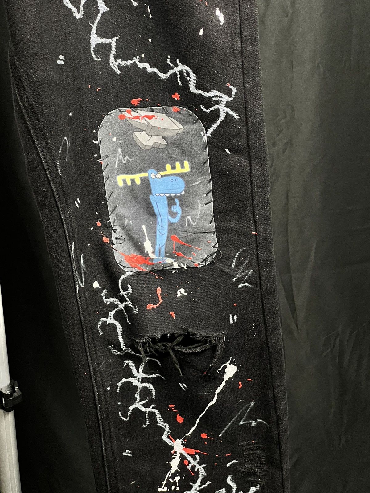Designer × Vintage Custom Happy Tree Friends jeans pants Size US 36 / EU 52 - 4 Thumbnail