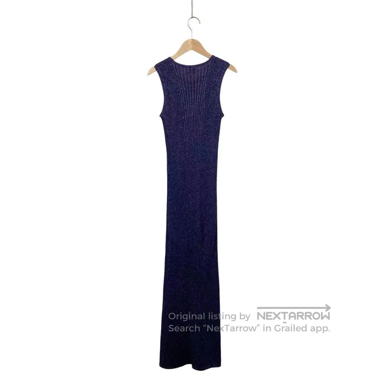 Loewe sleeveless knitted dress with logo. Size US 26 / EU 42 - 2 Thumbnail