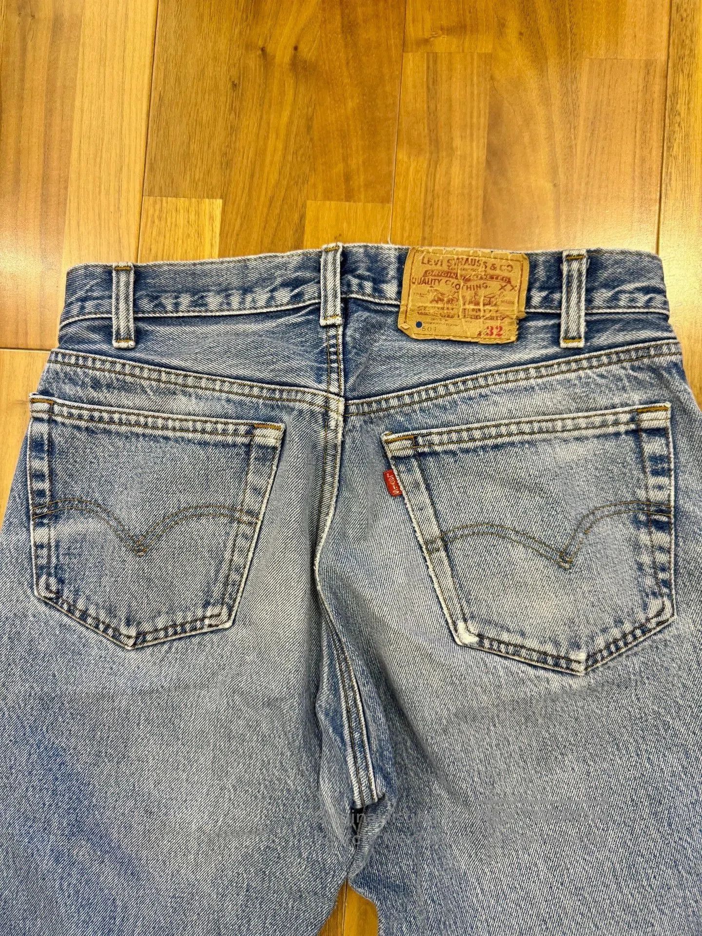 Levi's Blue Distressed Denim Jeans Size 32. Size US 32 / EU 48 - 7 Thumbnail