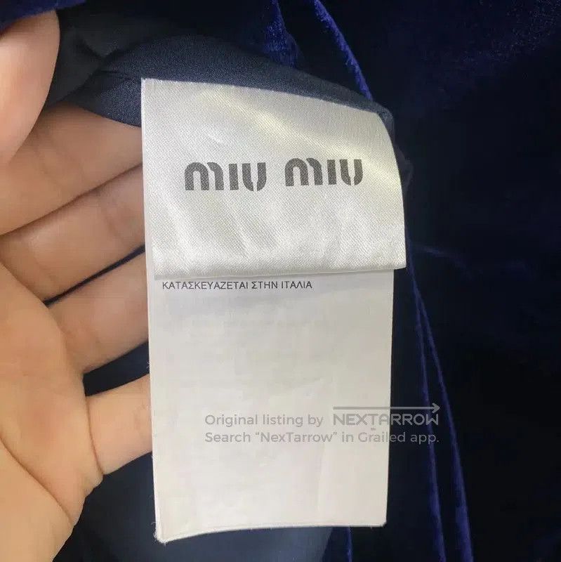 Miu Miu Miu Miu Blue Cotton Women’s Dress Size S . Size S / US 4 / IT 40 - 6 Thumbnail