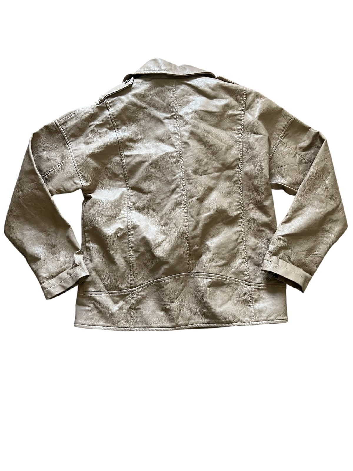 Cotton On Cotton On Women’s Tan Vegan Leather Moto Jacket | 6 NWT Size M / US 6-8 / IT 42-44 - 2 Thumbnail