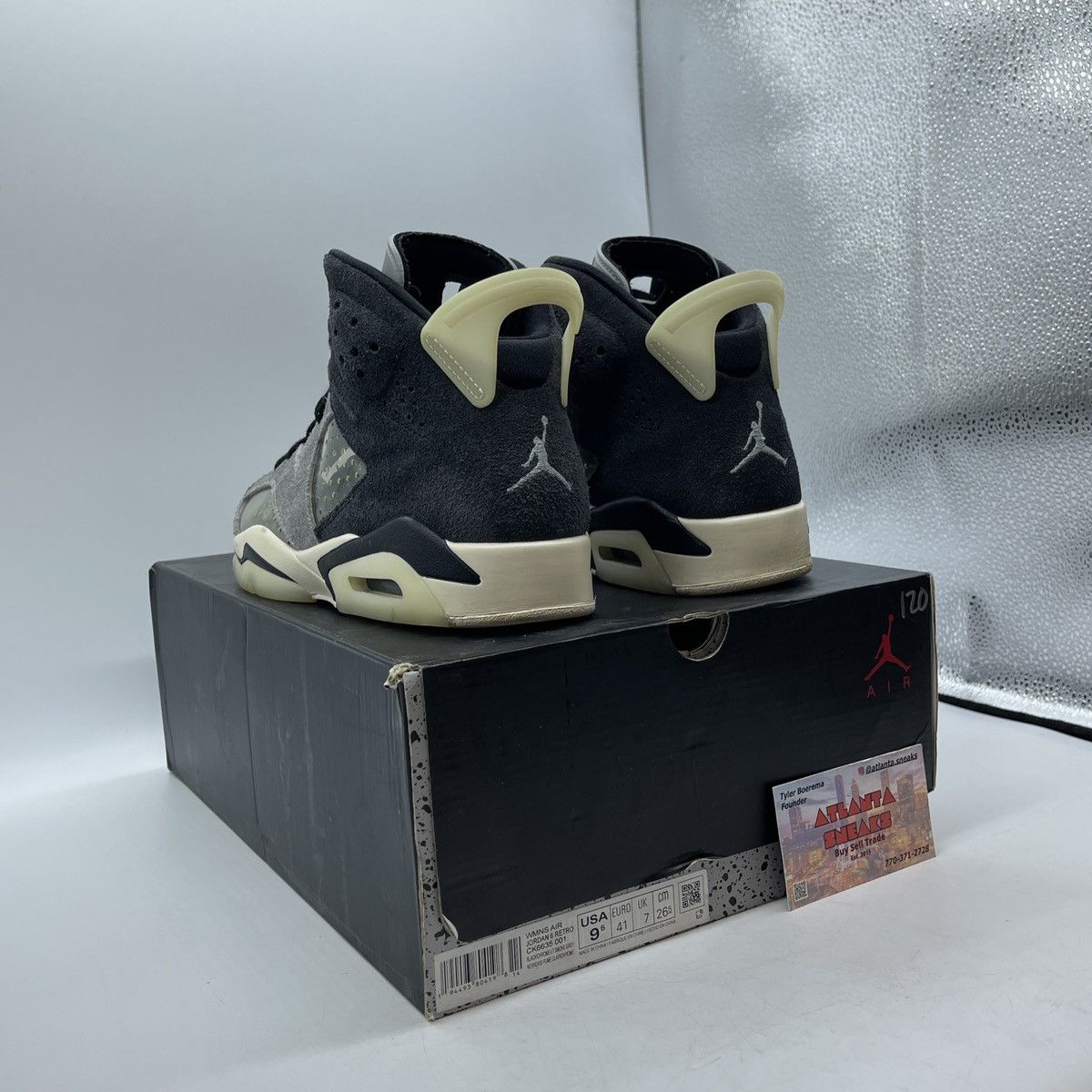 Jordan Brand Wmns Air Jordan 6 tech chrome Size US 9.5 / EU 42-43 - 4 Thumbnail