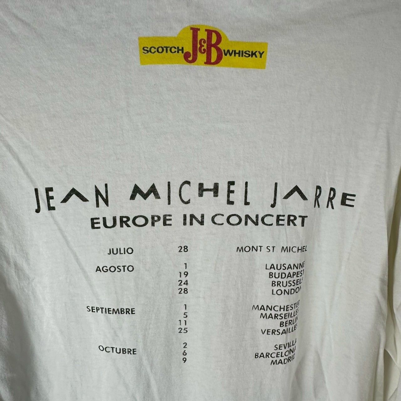 Vintage ​​​​​​90s Jean Michel Jarre Europe in Concert Promo T-shirt Size US XL / EU 56 / 4 - 4 Thumbnail