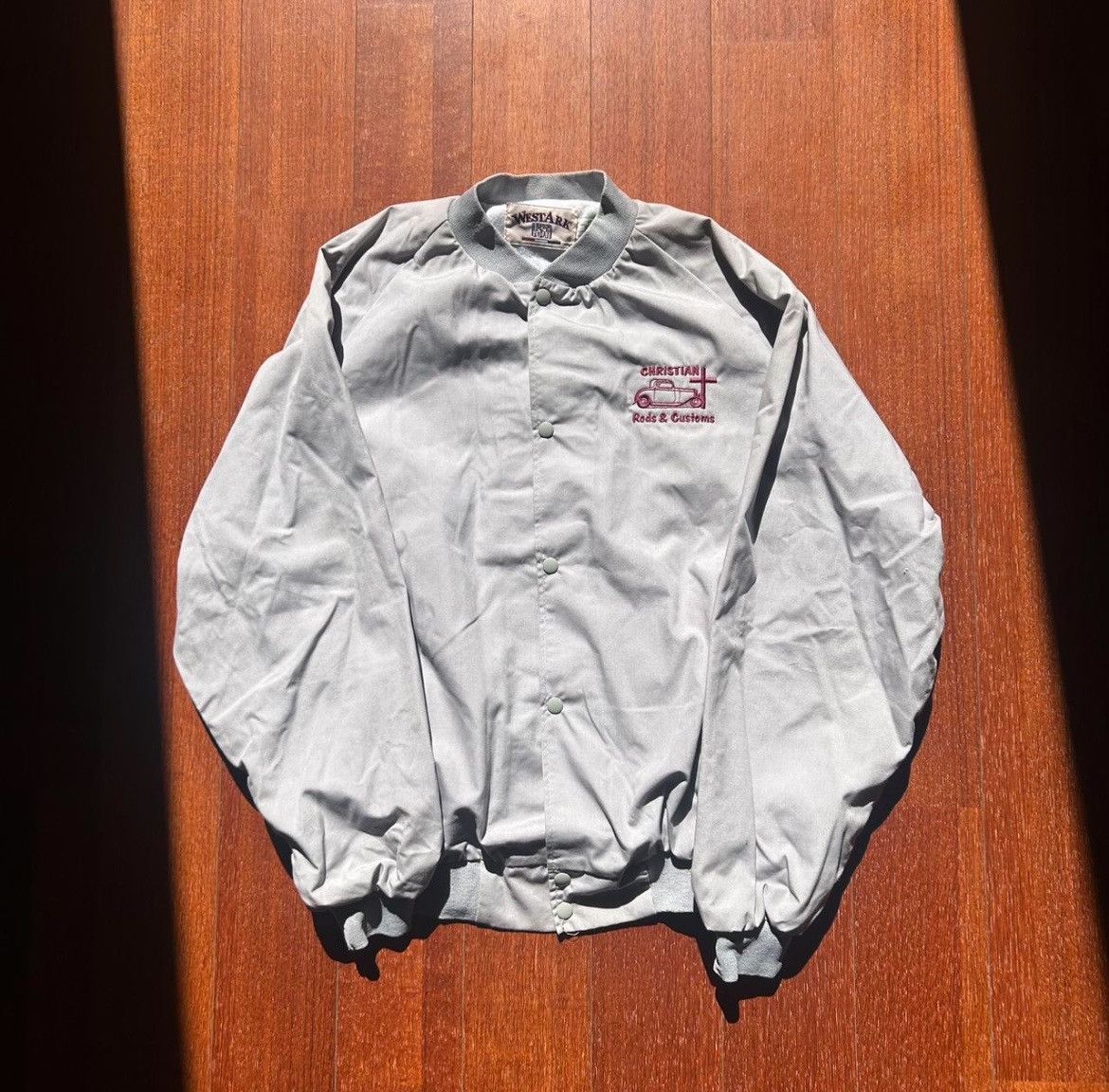 Other 🛠️ Vintage Christian Rods & Customs Jacket – Light Gray Size US XL / EU 56 / 4 - 2 Thumbnail