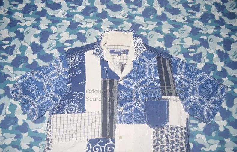 Junya Watanabe Junya Watanabe MAN CDG 15SS Patchwork Shirt. Size US S / EU 44-46 / 1 - 3 Thumbnail