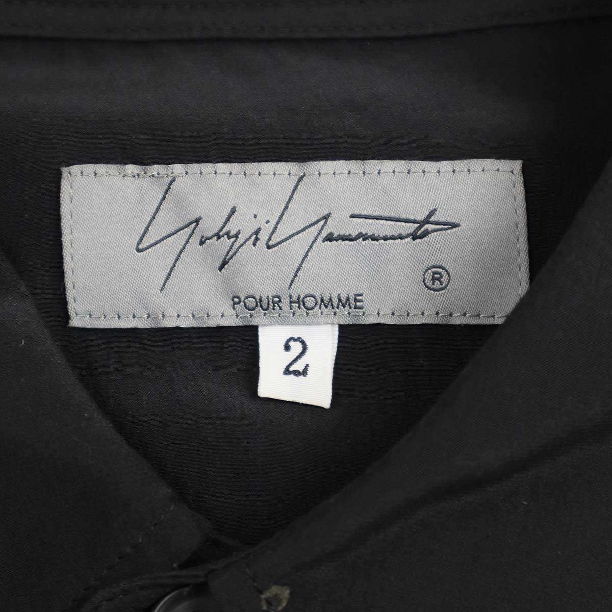 Yohji Yamamoto Yohji Yamamoto Pour Homme 22SS Silk Drape Long Shirt Size US M / EU 48-50 / 2 - 3 Thumbnail