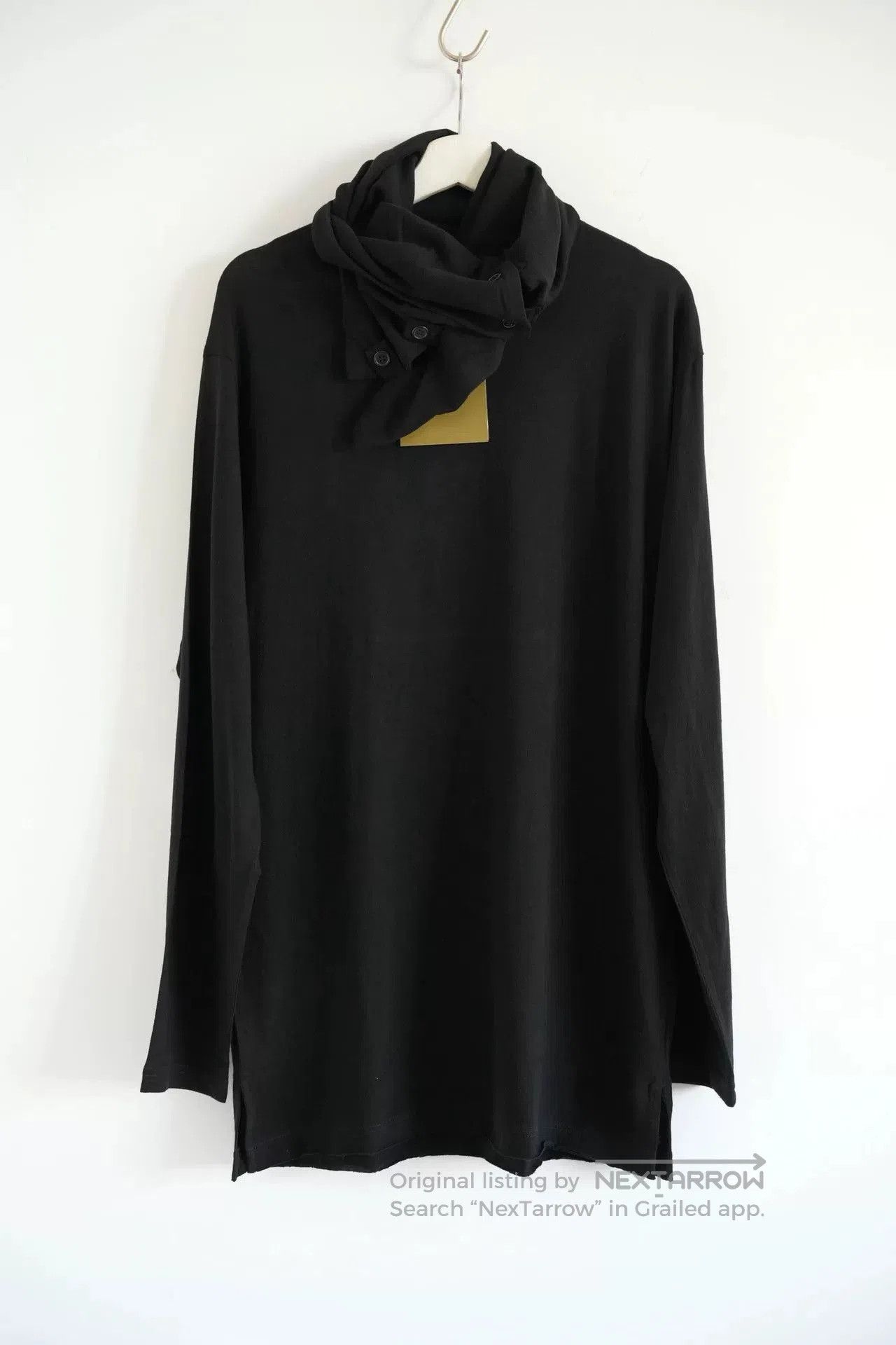 Yohji Yamamoto High Neck Long Sleeve T.