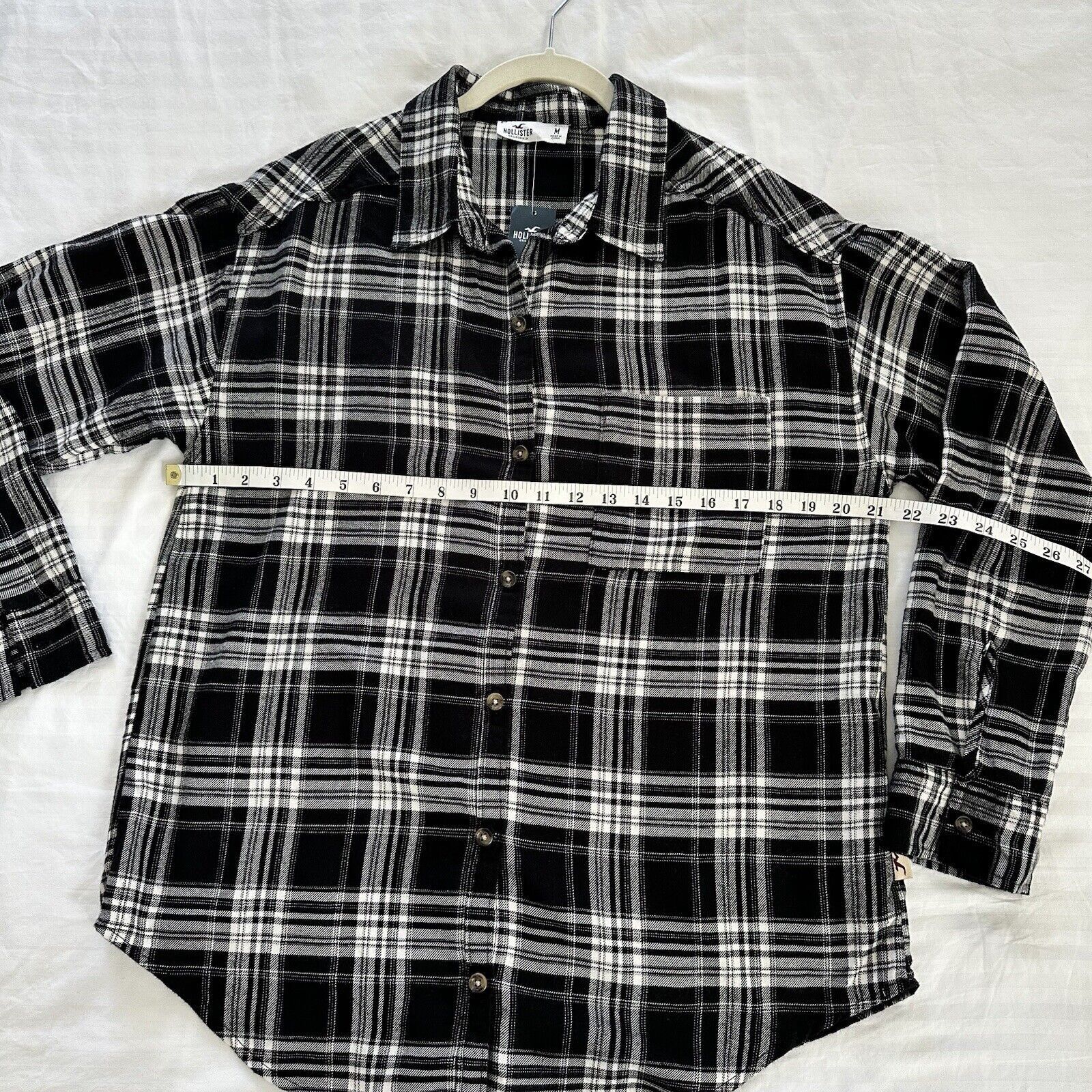 Hollister Hollister Black White Fall Plaid Shirt Women Medium Size M / US 6-8 / IT 42-44 - 8 Thumbnail