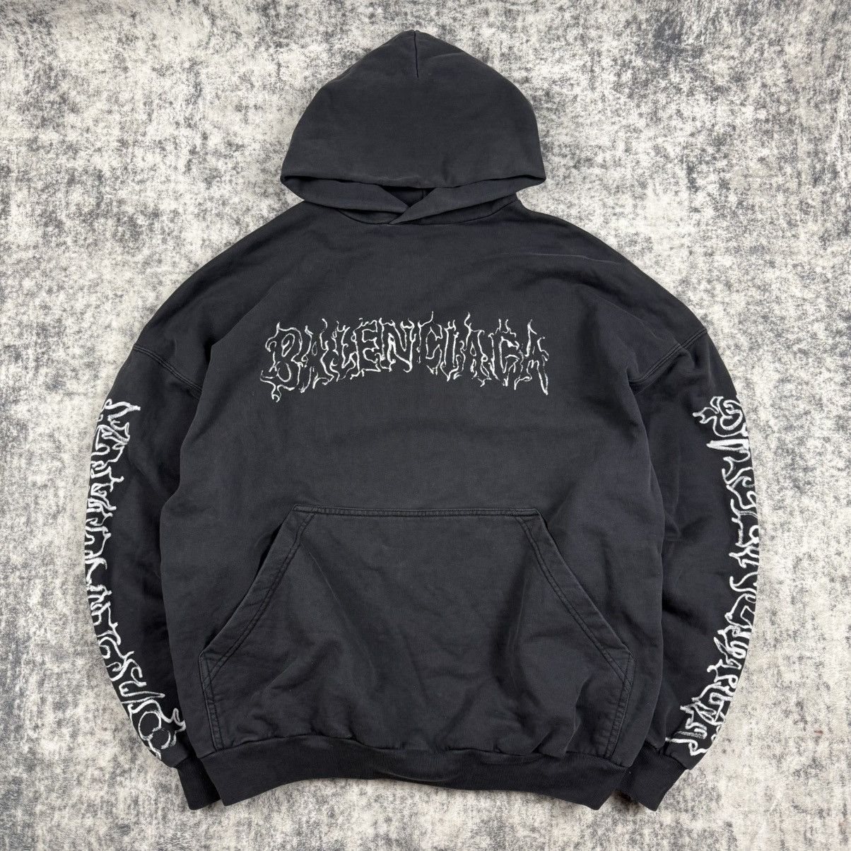 Balenciaga Balenciaga DIY Metal Outline 'Black' Hoodie | Grailed