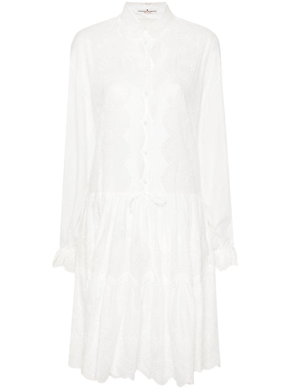 EMBROIDERED SHIRT DRESS