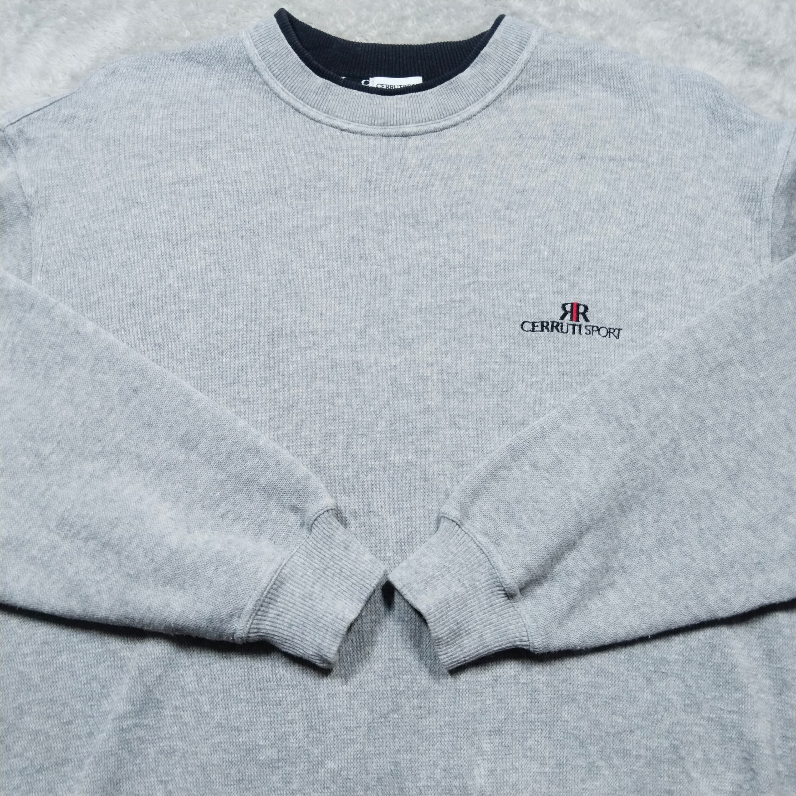 Cerruti 1881 × Vintage VINTAGE CERRUTI SPORT HEATHER GRAY PULLOVER SWEATSHIRT Size US M / EU 48-50 / 2 - 5 Thumbnail