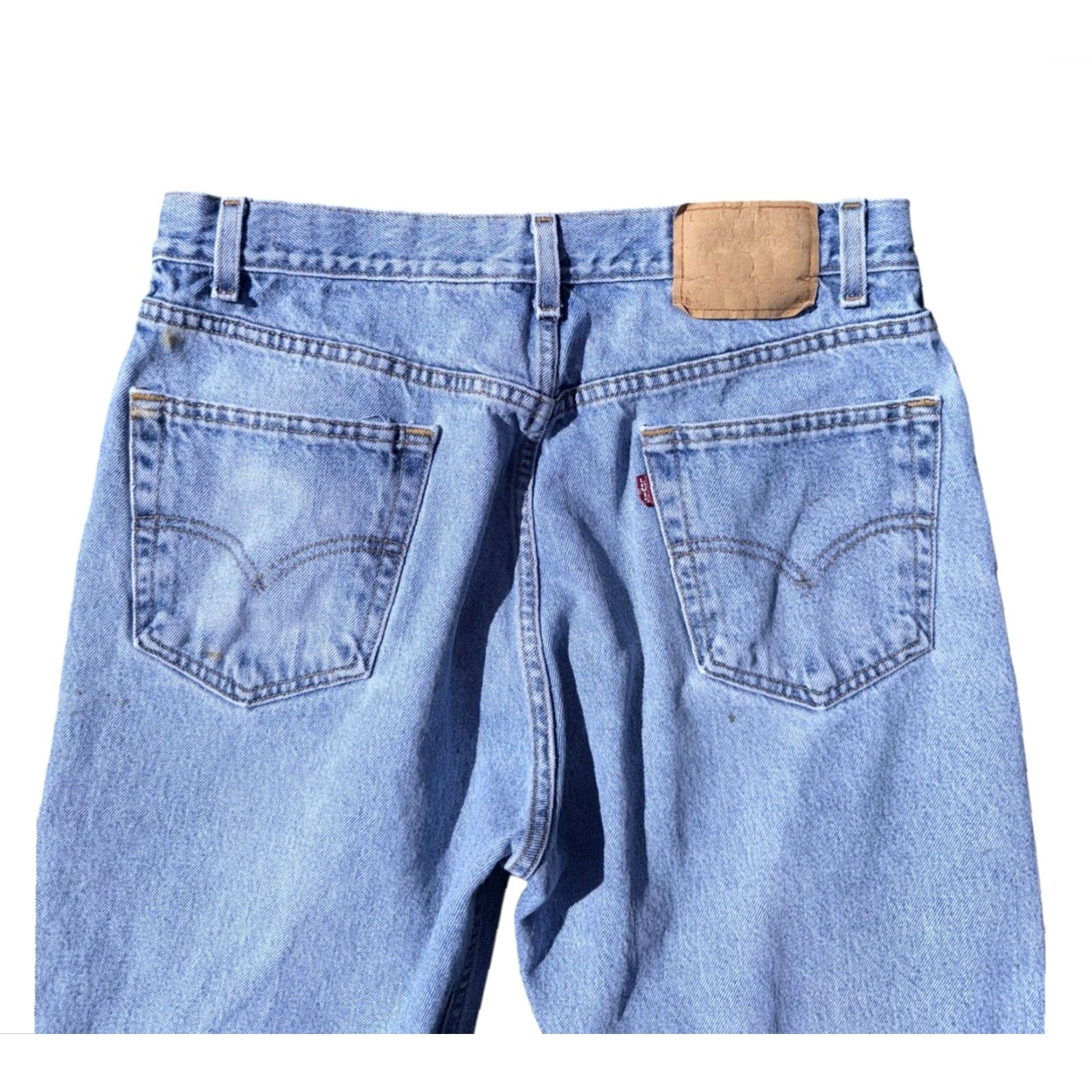 Levi's VINTAGE Levi's 505 Jeans 36x32 Light Wash Straight Blue Mens 90s RARE Size US 36 / EU 52 - 3 Thumbnail
