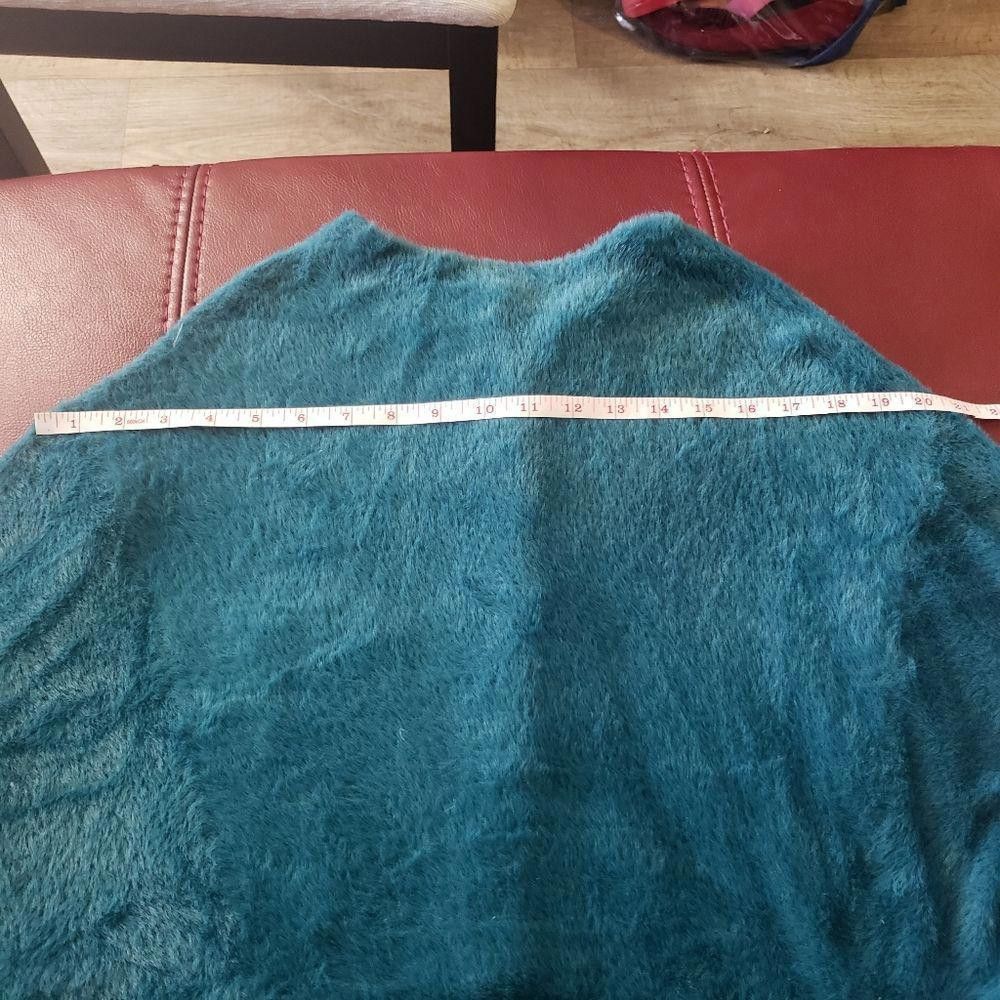 Designer CT1289a Free People Ladies Button Down Teal Sweater. Large Size L / US 10 / IT 46 - 9 Thumbnail