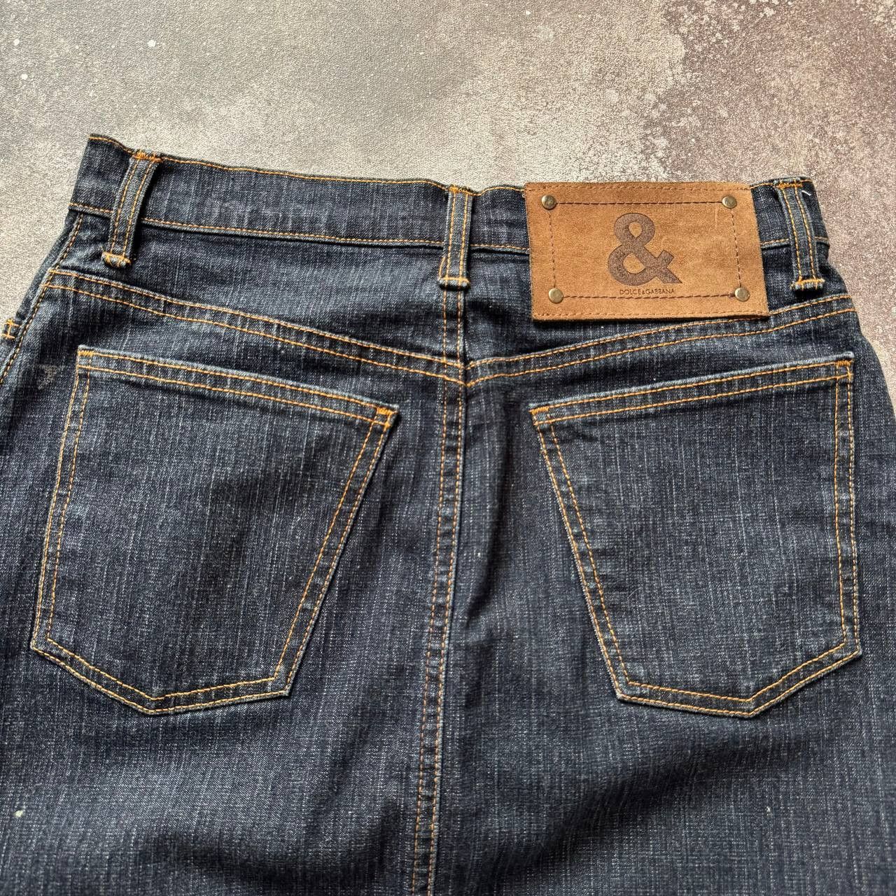Dolce & Gabbana × Vintage Dolce & Gabbana Vintage Denim Skirt Size 27" / US 4 / IT 40 - 3 Thumbnail