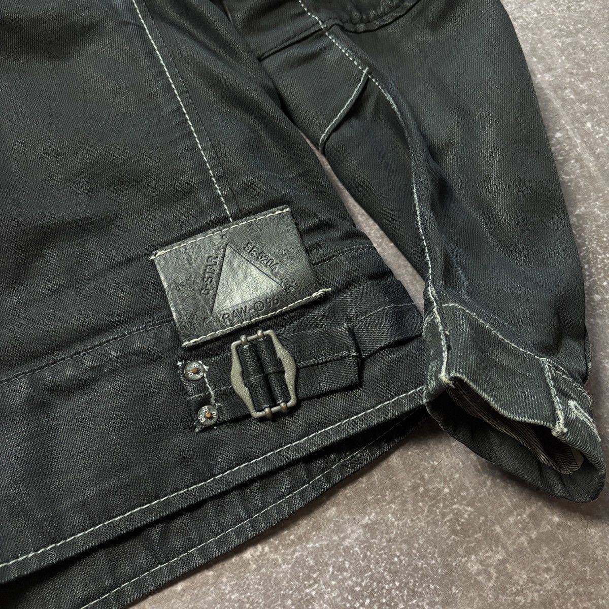 Japanese Brand G star raw denim biker motorcycle jacket japan vibe y2k 90s Size US L / EU 52-54 / 3 - 8 Thumbnail