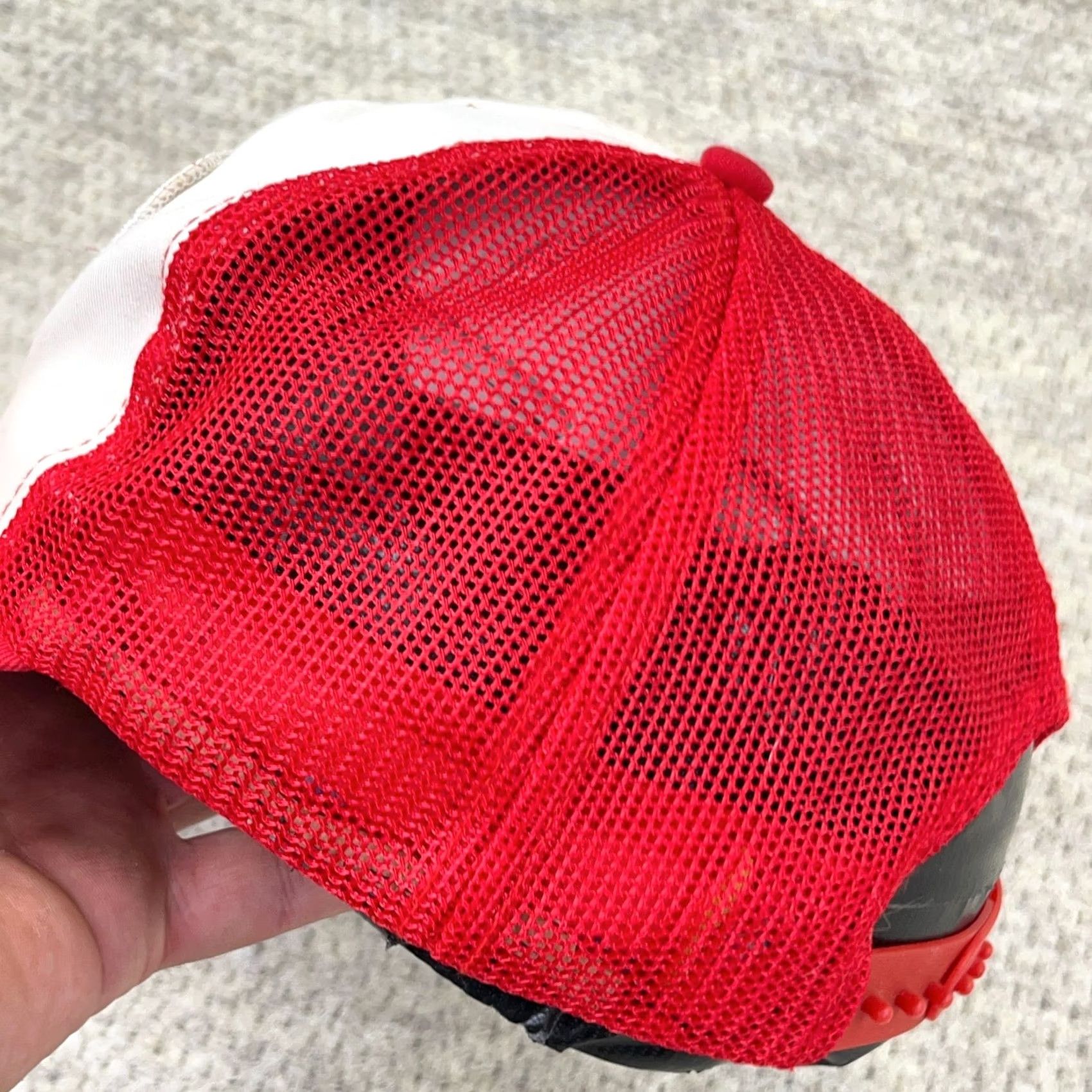Vintage Vintage Coleman 80s/90s Trucker Hat Cap Snapback Patch Red White Camp Lantern - Adjustable - Classic Outdoor Size ONE SIZE - 6 Thumbnail