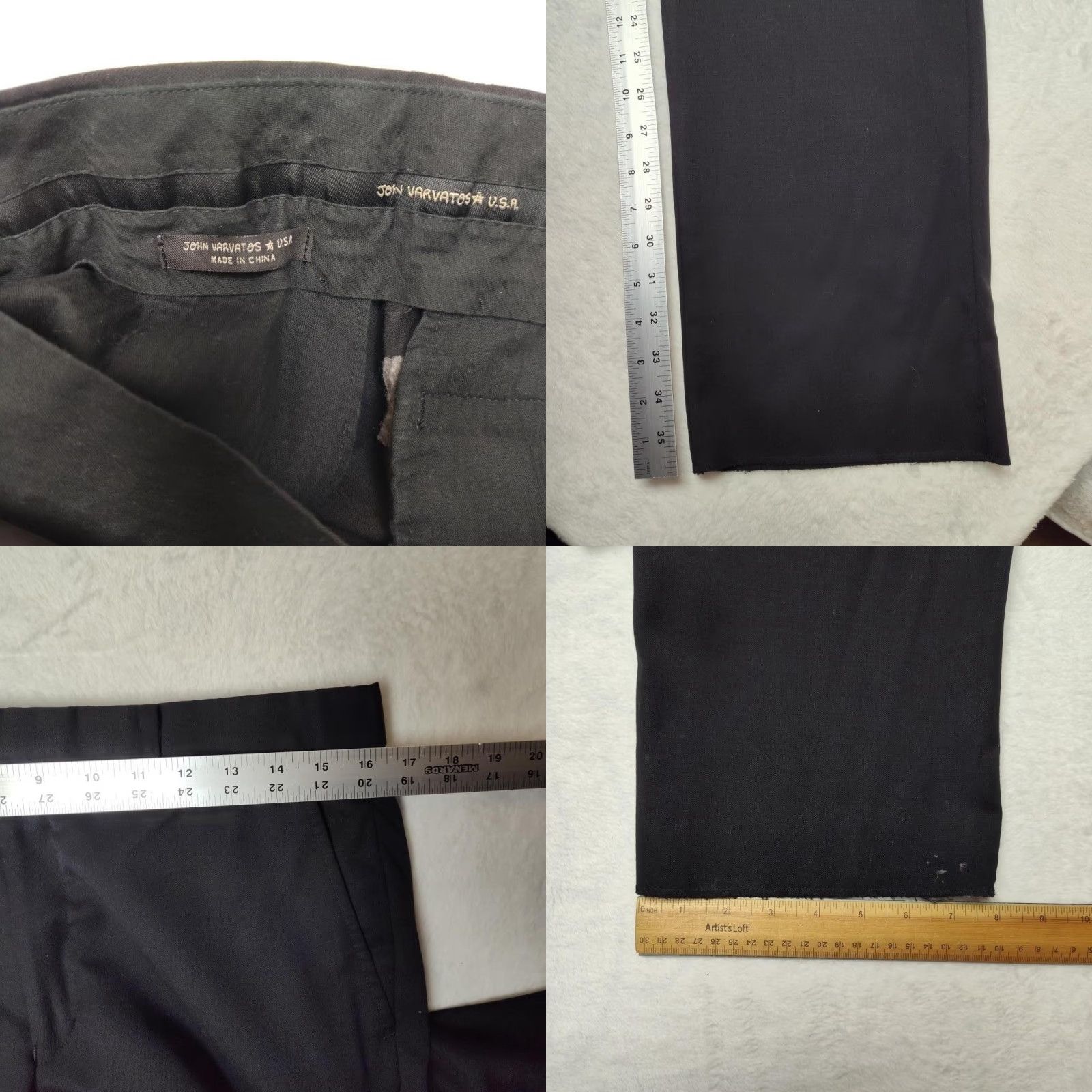 John Varvatos John Varvatos USA Pants Mens 32x36 Black Size US 32 / EU 48 - 8 Thumbnail