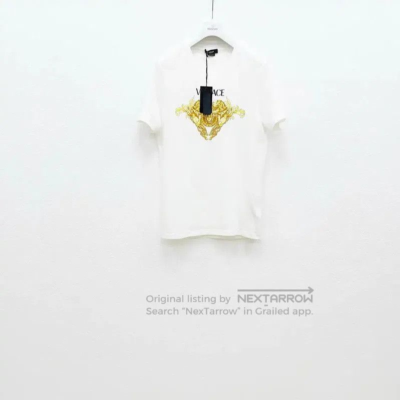 Versace Versace Men's Short Sleeve White T-Shirt . Size US M / EU 48-50 / 2 - 1 Thumbnail