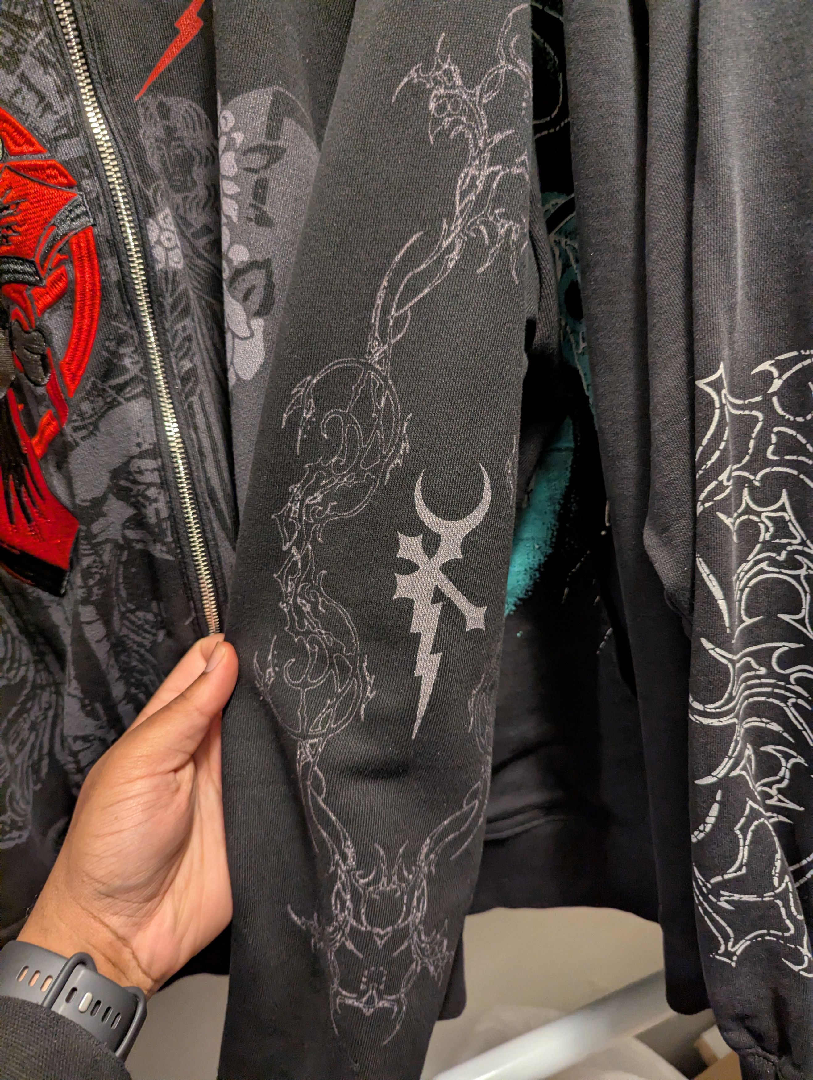 Eternal @eternal_artwear Skull Embroidery Zip-Hoodie SS22 Size US XL / EU 56 / 4 - 10 Thumbnail