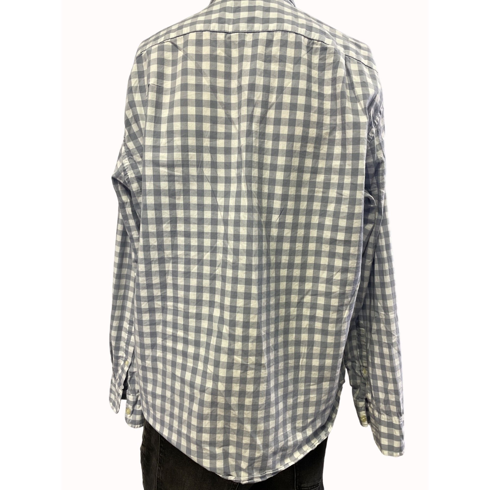 Other J Crew Men's Blue/White Checkered Button up/Long Sleeve Shir Size US L / EU 52-54 / 3 - 3 Thumbnail