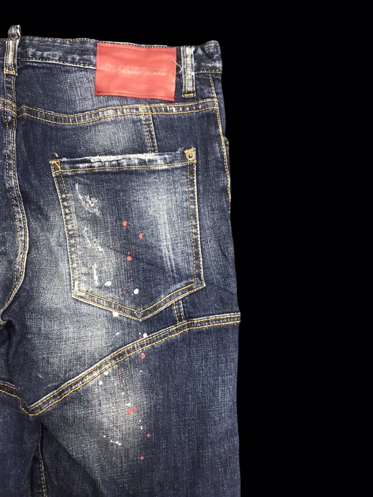 Designer × Dsquared2 × Seditionaries 💥PUNK STYLE💥DSQUARED2 Distressed Painter Denim F149 Size US 33 - 10 Thumbnail