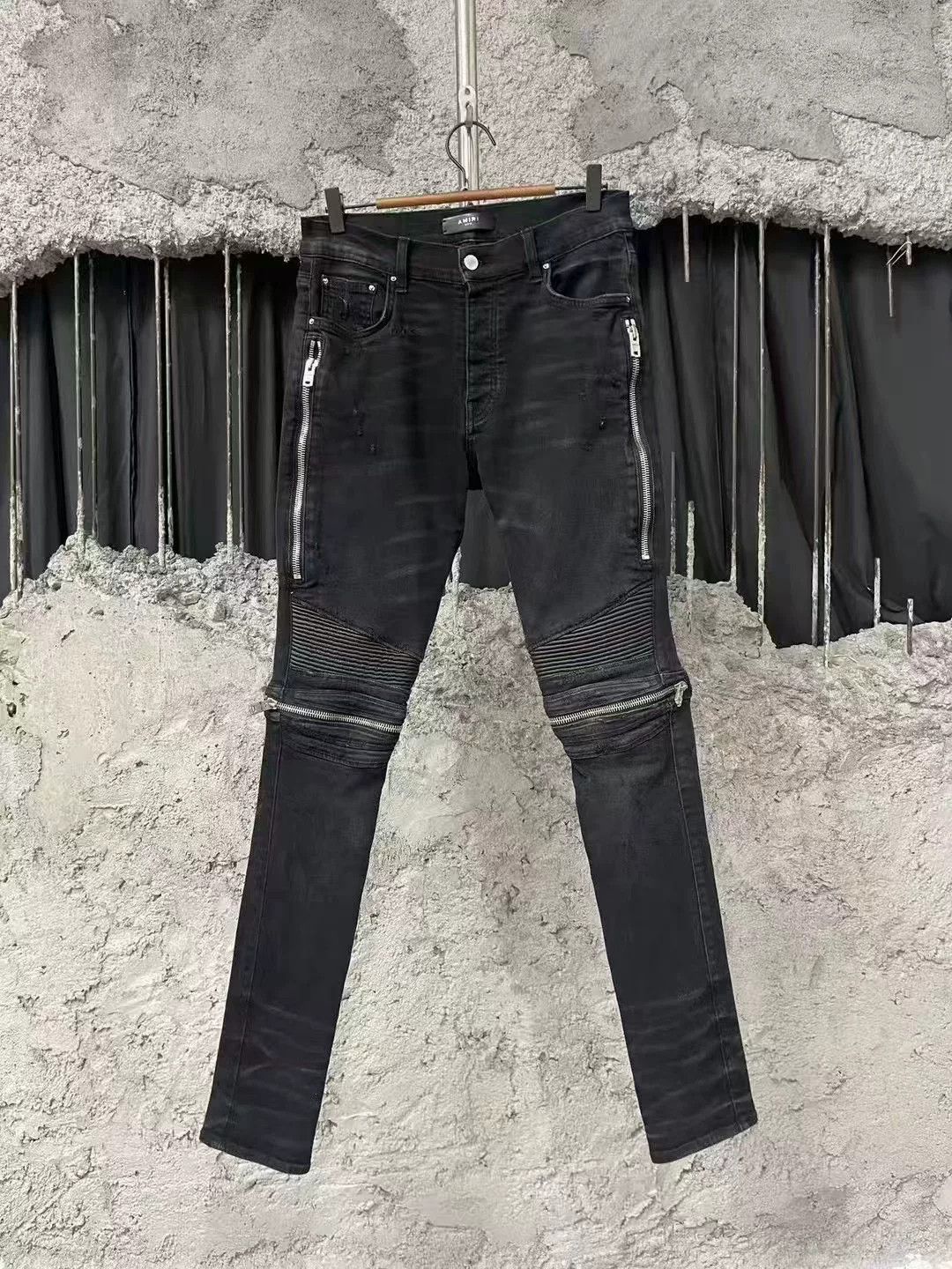 Amiri amiri mx2 black denim pants Size US 31 - 1 Thumbnail