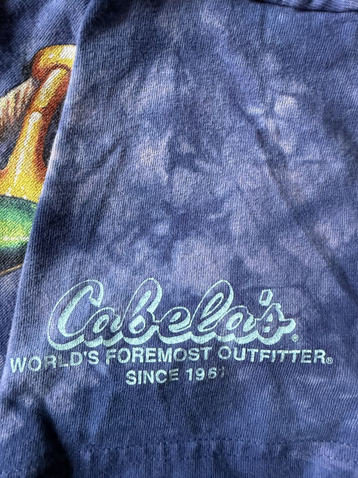 Cabelas Vintage Cabela’s Tie Dye Frog Tee Size US M / EU 48-50 / 2 - 3 Thumbnail