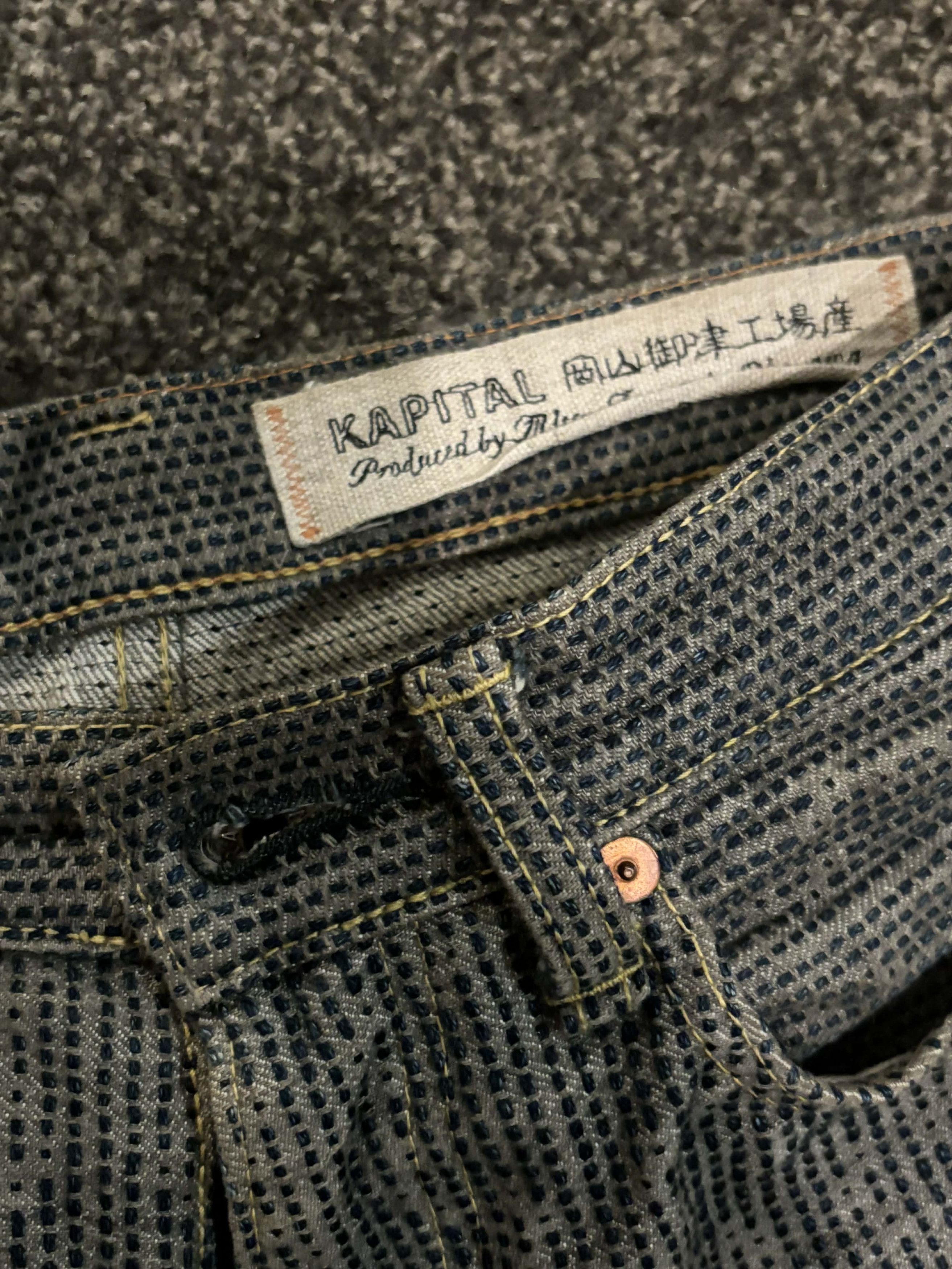 Kapital CENTURY DENIM | SASHIKO STITCHED Size US 29 - 3 Thumbnail