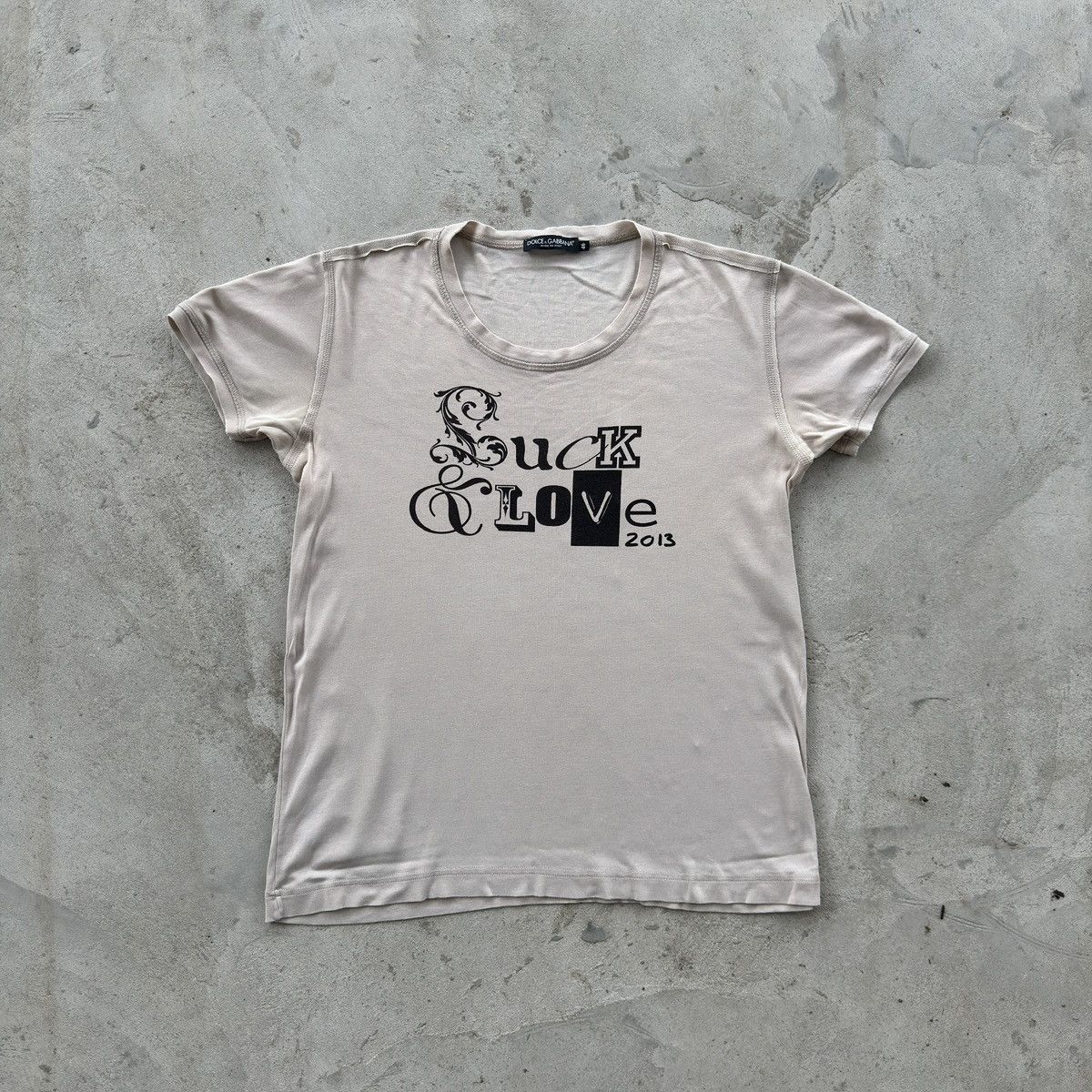 Dolce & Gabbana Dolce & Gabbana Luck & Love 2013 T-Shirt Made in Italy Size US S / EU 44-46 / 1 - 1 Thumbnail