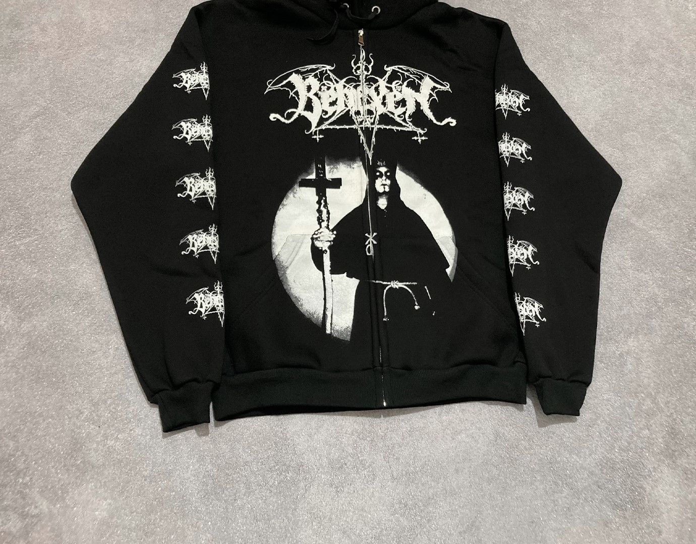 Band Tees Zip-hoodie Behexen - By the Blessing of Satan - black metal Size US L / EU 52-54 / 3 - 3 Thumbnail