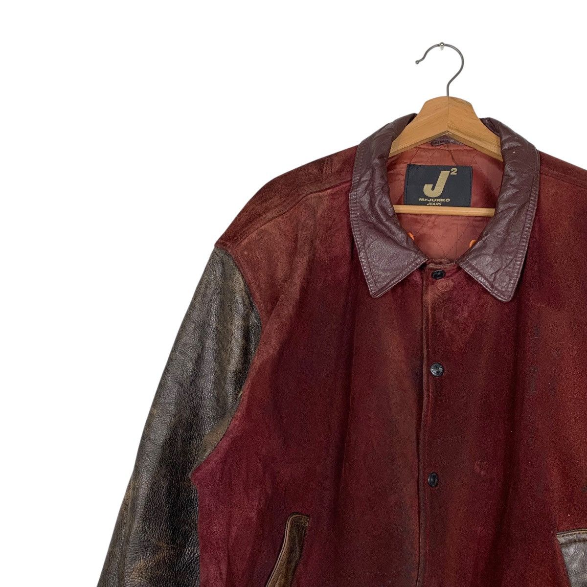Mr. Junko Mr Junko Bog Logo Leather Varsity Jacket Size US M / EU 48-50 / 2 - 7 Thumbnail