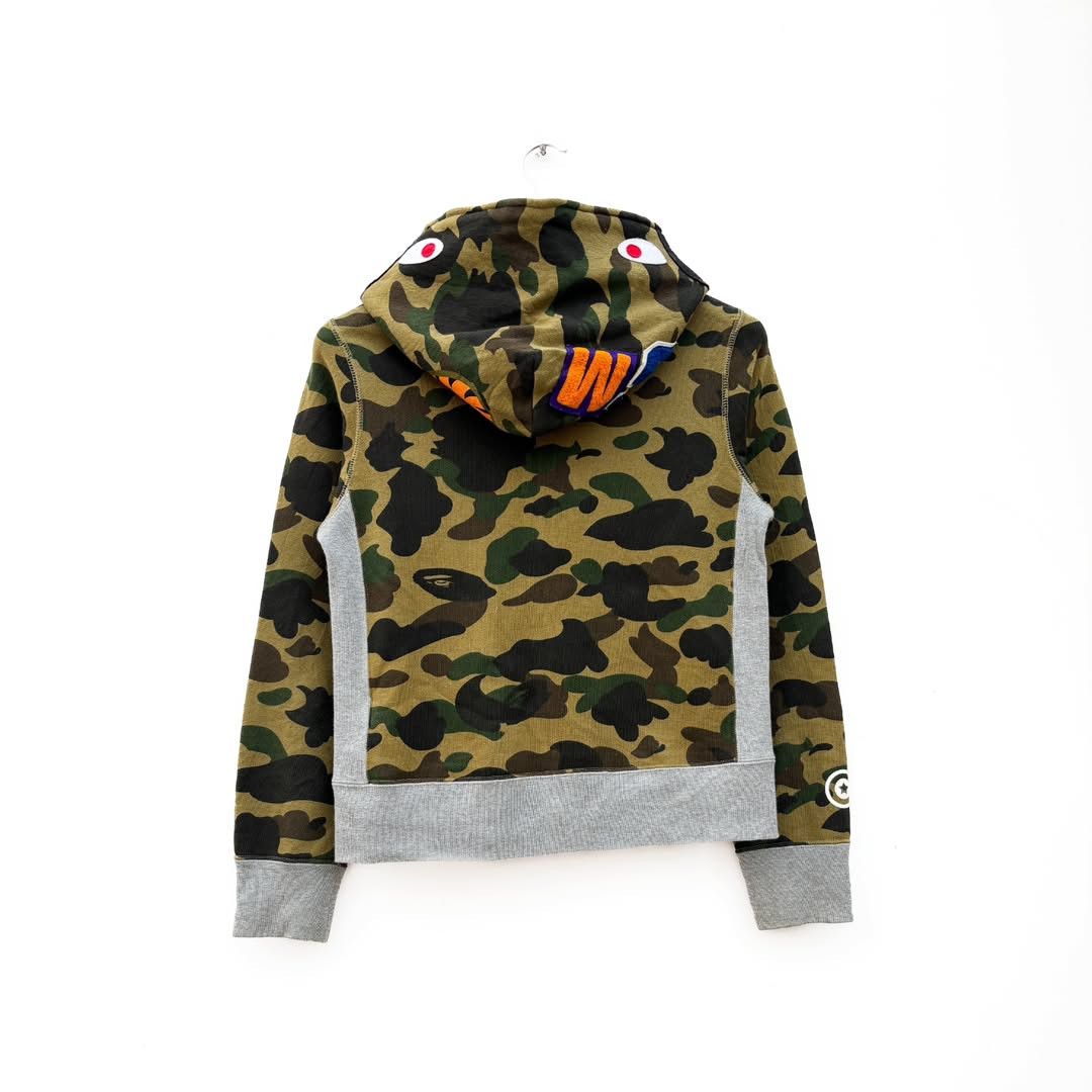Bape × Nigo 1st Camo Shark Full Zip Hoodie Size XS / US 0-2 / IT 36-38 - 2 Thumbnail