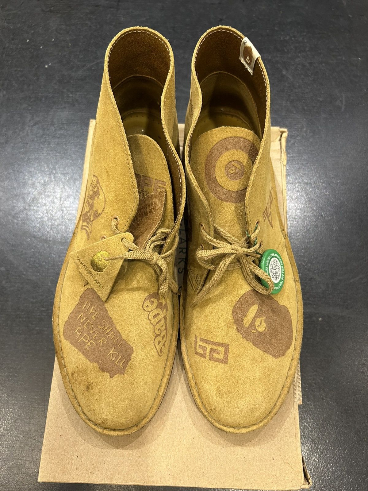 Bape × Clarks Bape X Clarks Desert Boot ‘Bape Oak Embossed Size US 11.5 / EU 44-45 - 4 Thumbnail