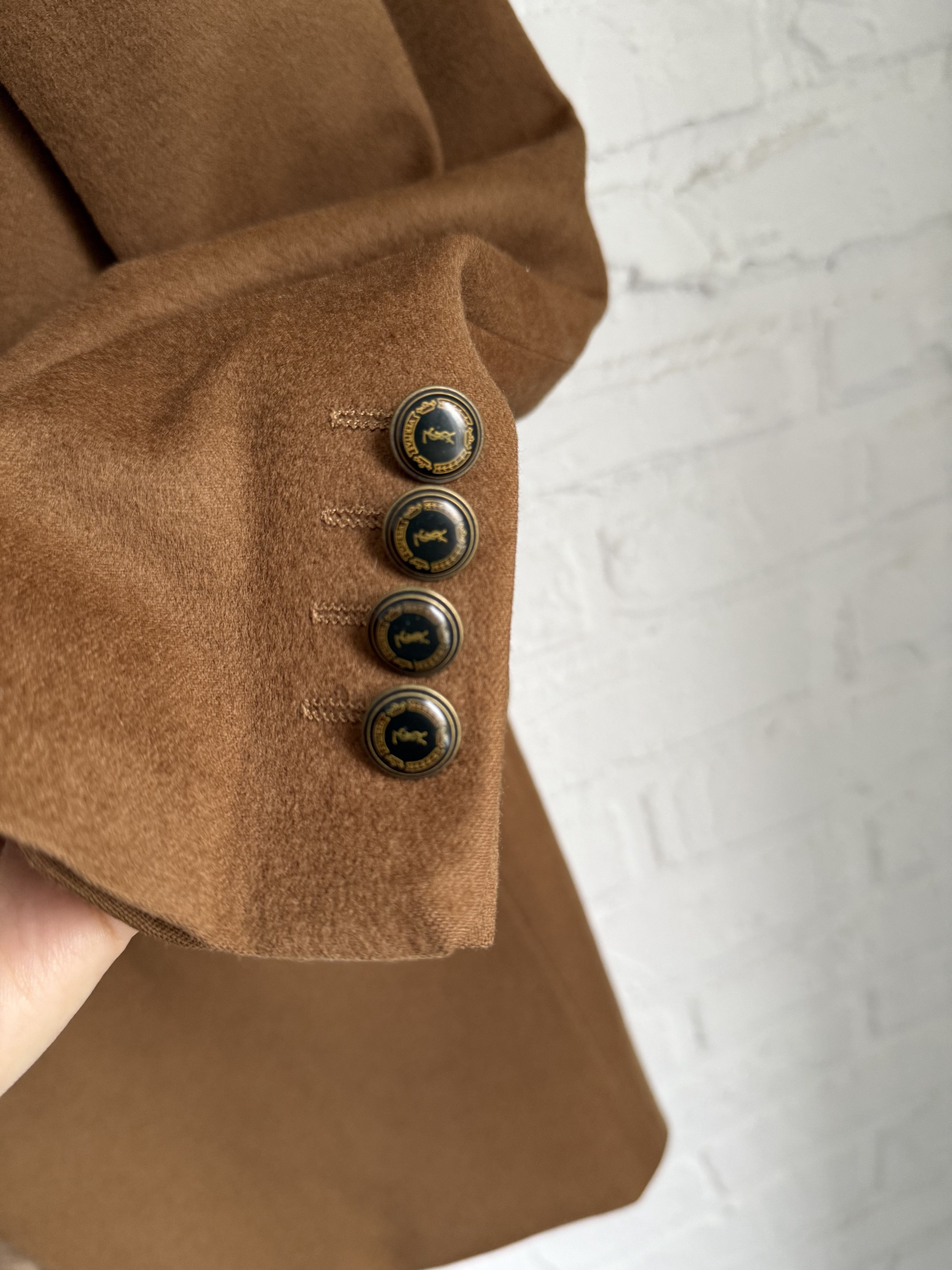 Yves Saint Laurent Vintage Yves Saint Laurent YSL wool cashmere blazer Size 50L - 6 Thumbnail