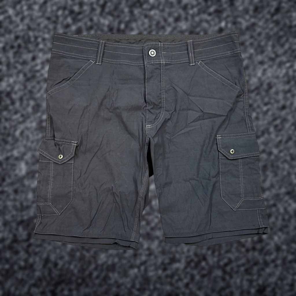 Kuhl Renegade Shorts Mens 36 Nylon Stretch Hiking 12″ Inseam Koal Outdoors Cargo Pocket Black 12 In Inseam Mens Regular Outdoor Sports Gym Bag