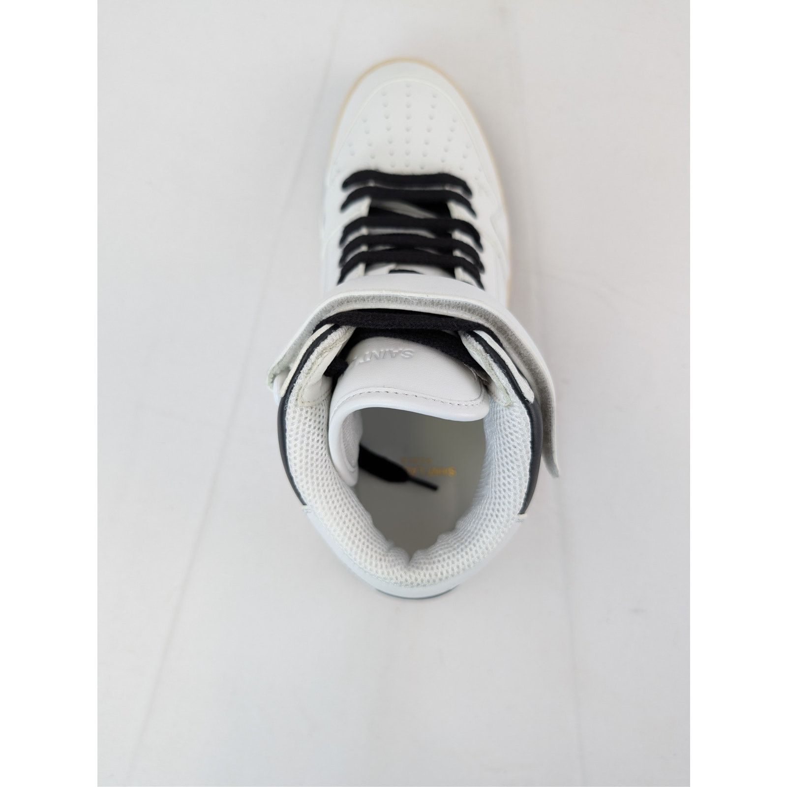 Saint Laurent Paris o1rshd1 Lax Mid top sneakers in Blanc optique/nero Size US 10 / EU 43 - 17 Thumbnail