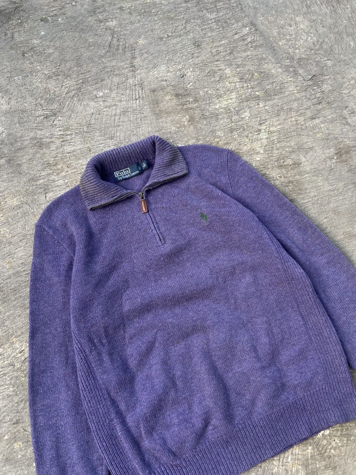 Polo Ralph Lauren × Ralph Lauren × Vintage Vintage Polo Ralph Lauren Half Zip Knit Size M / US 6-8 / IT 42-44 - 2 Thumbnail
